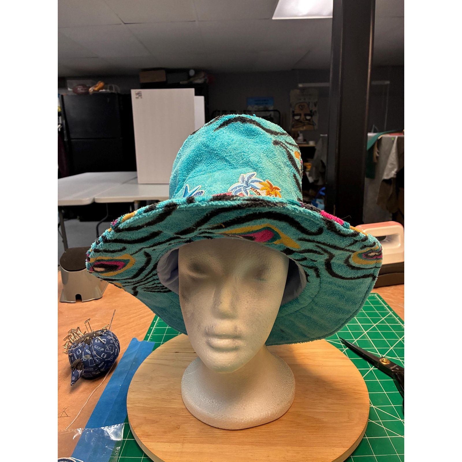 Other Save Our Oceans – One of a Kind Festival Hat – Medium Size ONE SIZE - 10 Thumbnail
