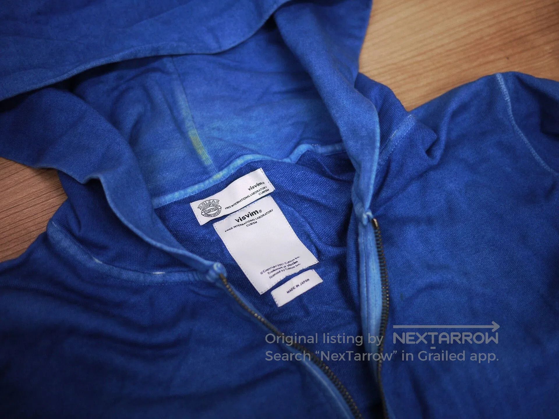 Visvim visvim zip-up hoodie in natural indigo. Size US S / EU 44-46 / 1 - 5 Thumbnail