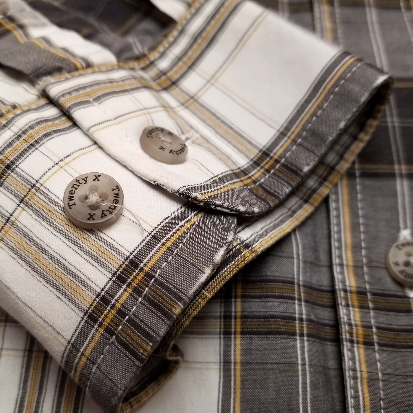 Wrangler VINTAGE Wrangler Shirt Mens XXL Black Tan Plaid Twenty X Long Sleeve Western Casual Size US XXL / EU 58 / 5 - 6 Thumbnail