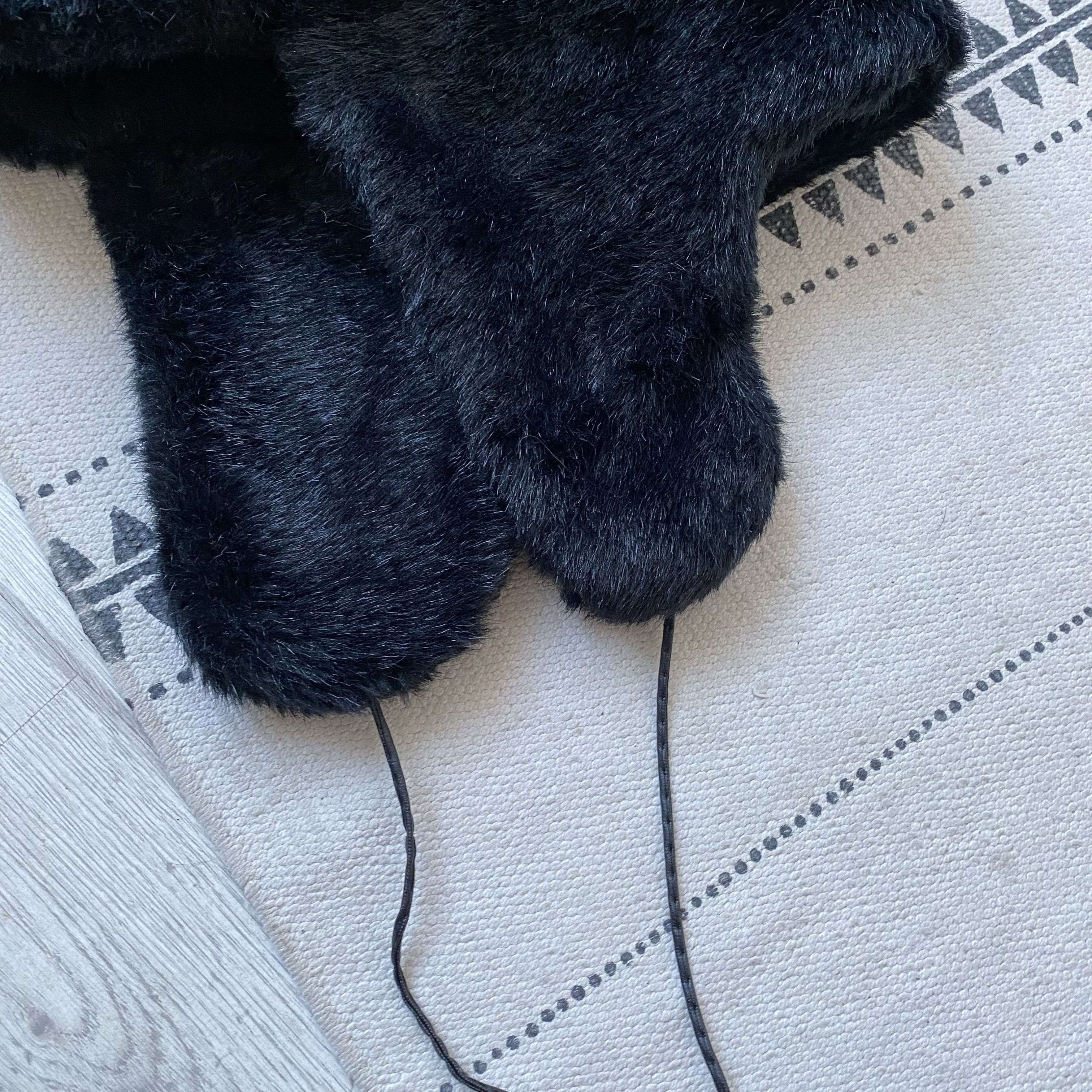 If Six Was Nine Vintage 2000s Faux Fur Trapper Ushanka Winter Hat Y2K Size ONE SIZE - 2 Thumbnail