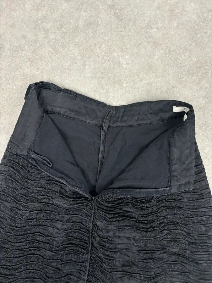 Prada Prada Black Silk Ruched Skirt Size 26" / US 2 / IT 38 - 9 Thumbnail