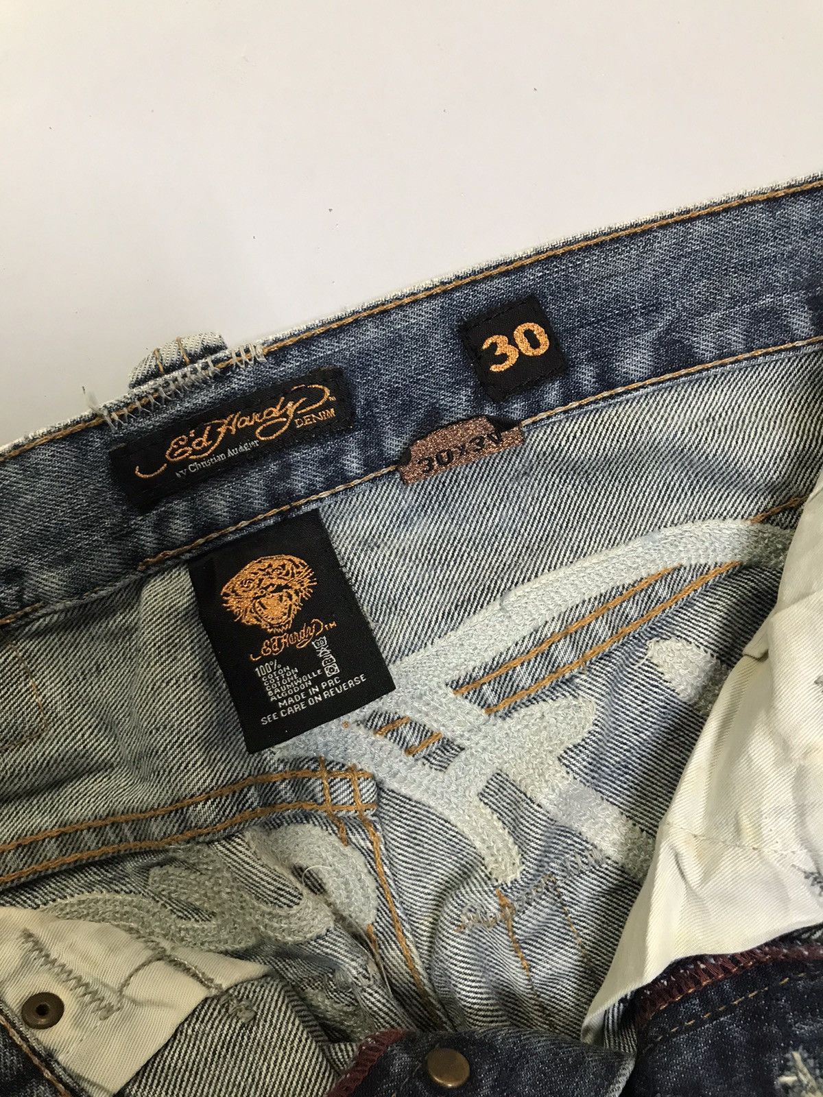 Ed Hardy Vintage Ed hardy embroidered denim Size US 32 / EU 48 - 8 Thumbnail