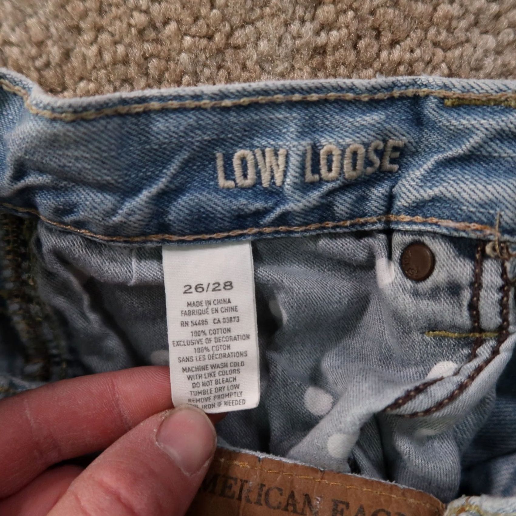 American Eagle Outfitters American Eagle Outfitters Jeans Men’s 26x28 Blue Denim Straight 5-Pocket Distressed Relaxed Low Rise Denim)$ Size US 26 / EU 42 - 7 Thumbnail