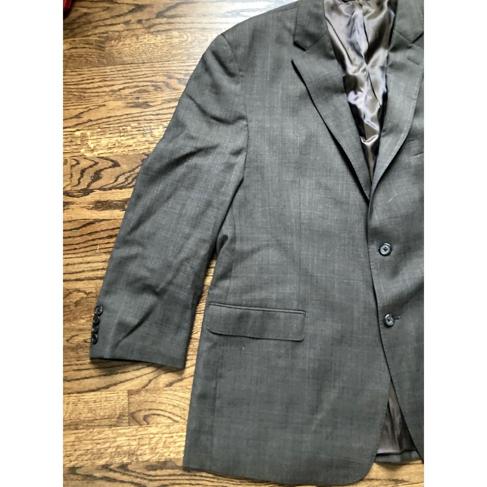 Ralph Lauren Ralph Lauren Blazer Men’s 48R Slim 100% Wool Brown Jacket Size 48R - 2 Thumbnail
