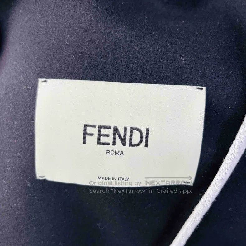 Fendi Fendi Real Fur Collar, Leather Patches, Woolen Tweed Jacke Size XXS / US 00 / IT 34 - 4 Thumbnail