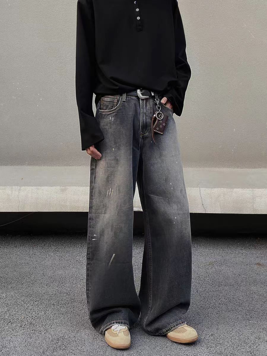 Vintage Washed vintage inked baggy jeans Size US 30 / EU 46 - 5 Thumbnail