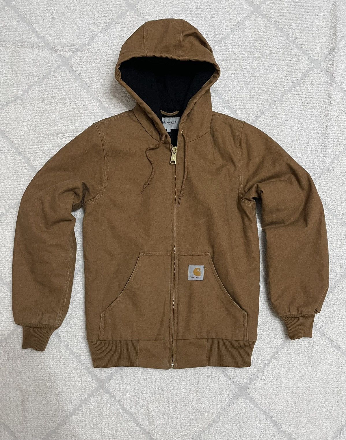 image of Carhartt Active Jacket in Brown, Men's (Size XS)