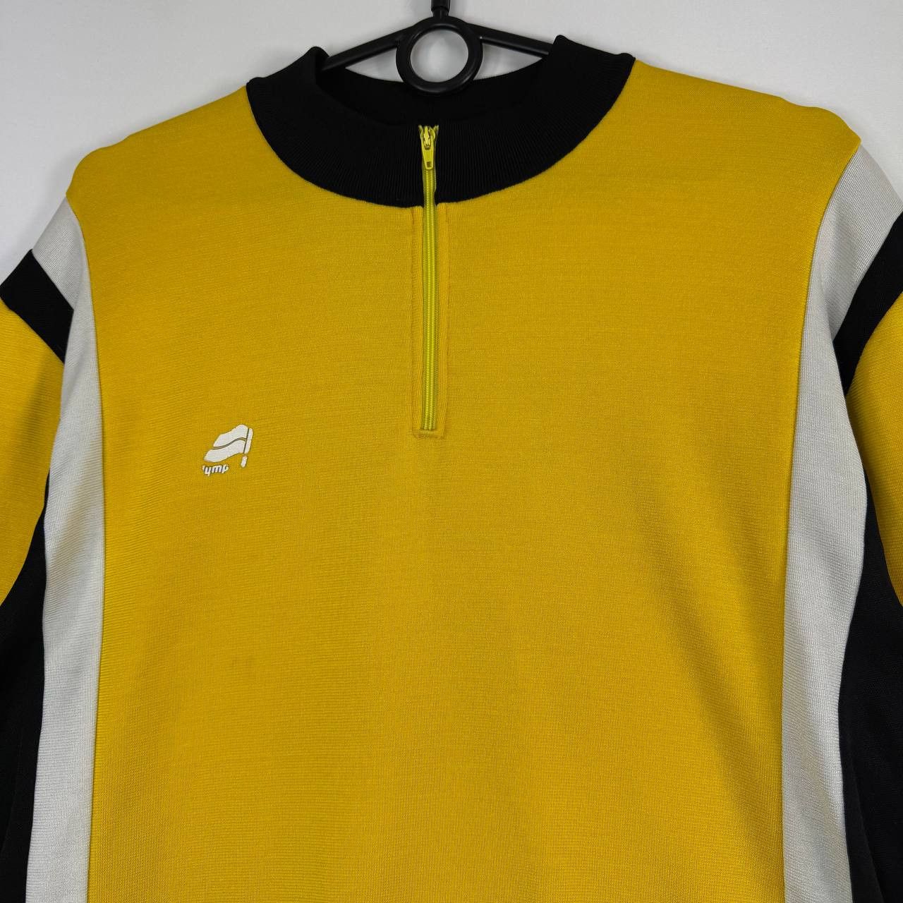Other Vintage 80s Dynova Olympia Cycling Jersey Half Zip Yellow 8 Size US M / EU 48-50 / 2 - 2 Thumbnail