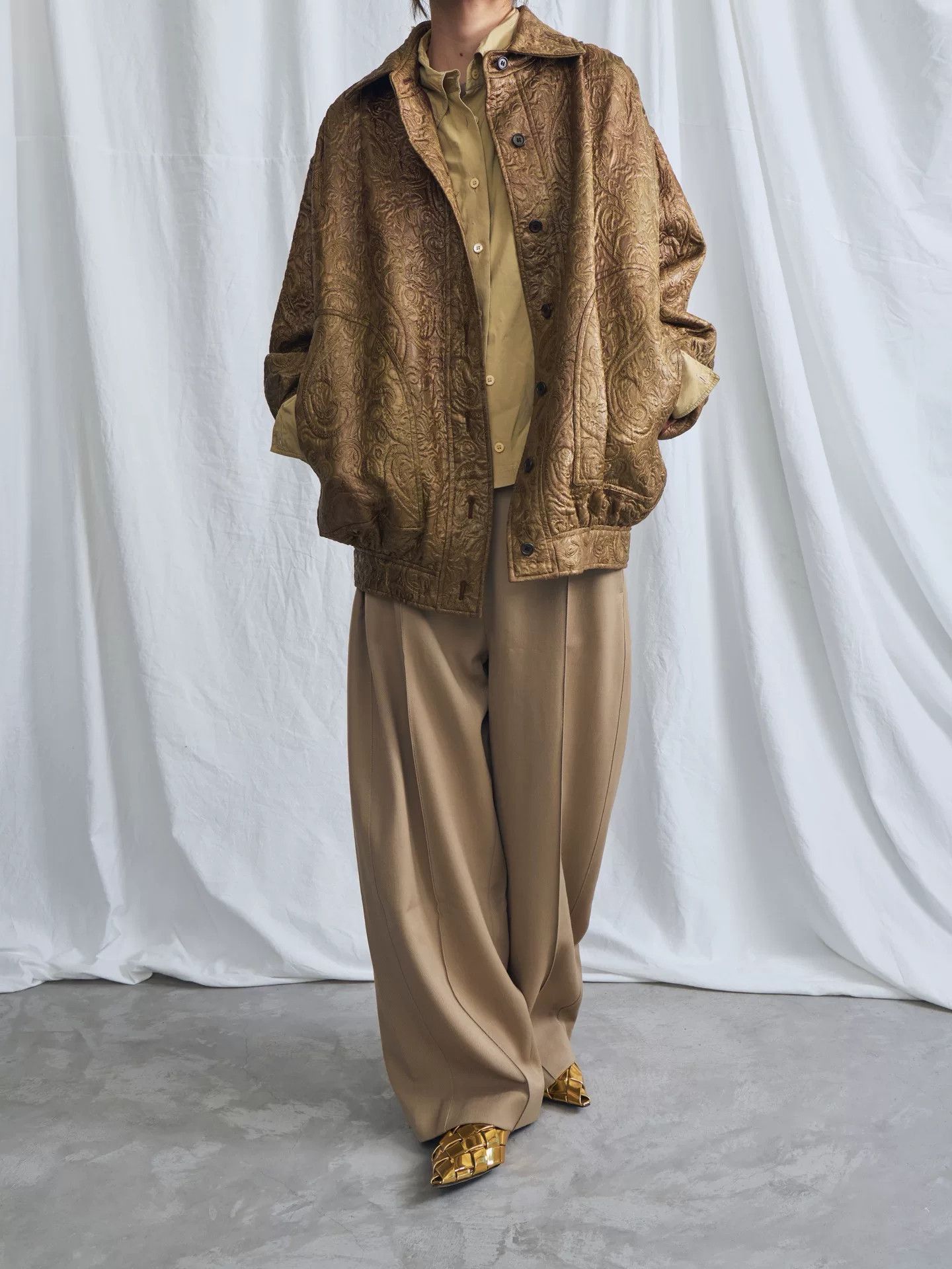 Yves Saint Laurent Yves Saint Laurent Brown Paisley Jacket Size M / US 6-8 / IT 42-44 - 1 Thumbnail
