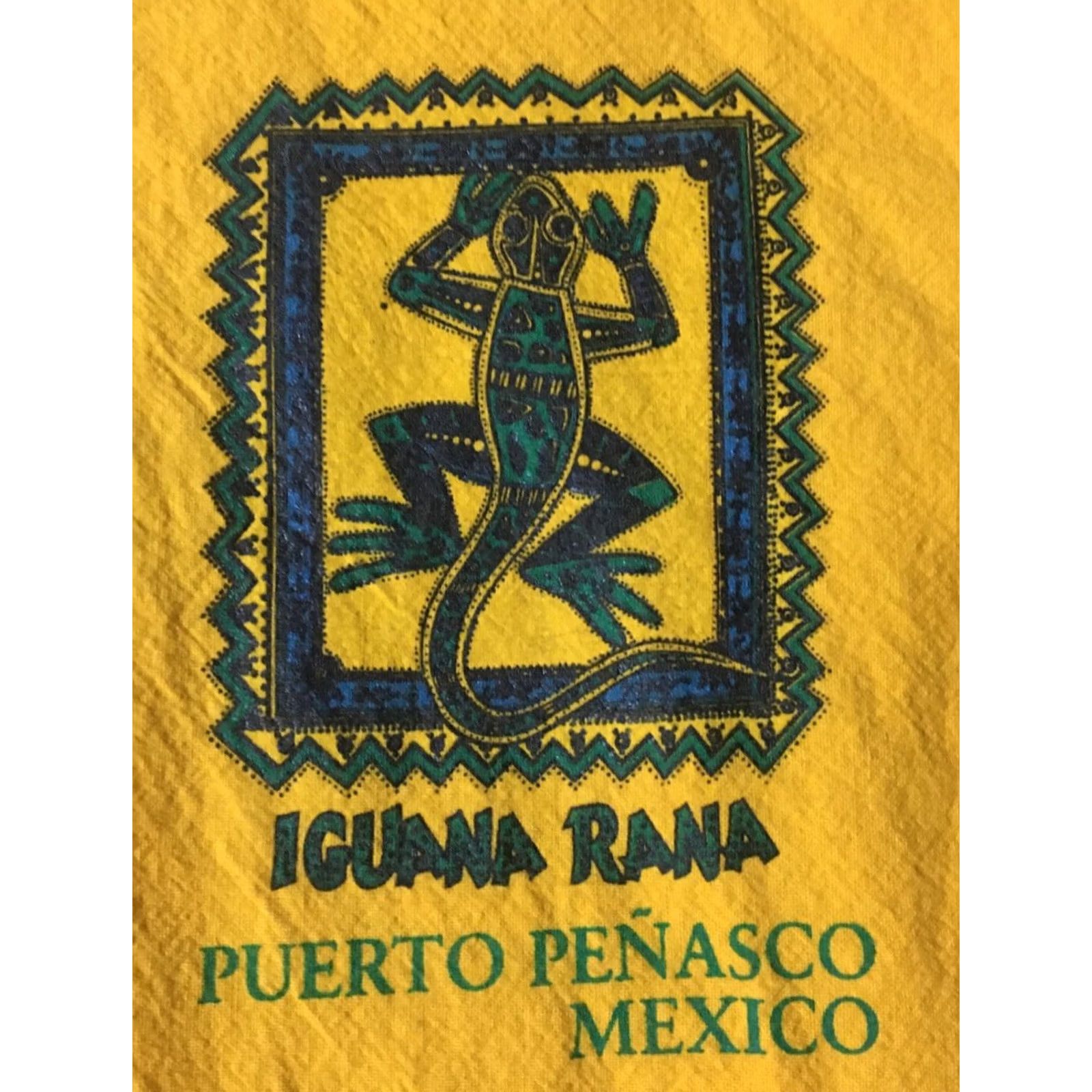 Nautica VINTAGE Iguana Jacket Surf Hoodie Lizard XL Yellow Men Retro 90s Grunge Nautical Beach USA Puerto Penasco Mexico Size US XL / EU 56 / 4 - 4 Thumbnail