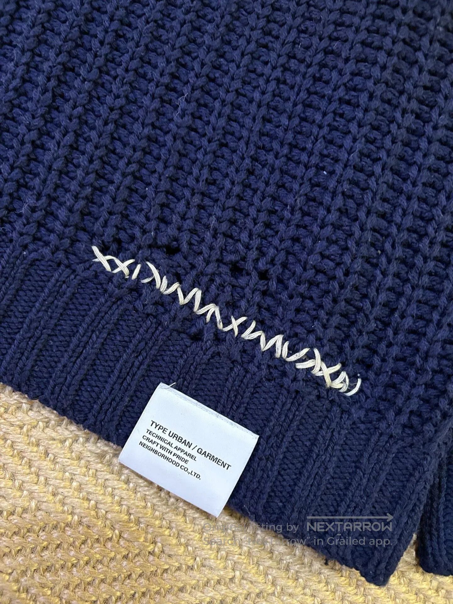 Neighborhood navy blue oversized crewneck sweater. Size US M / EU 48-50 / 2 - 4 Thumbnail