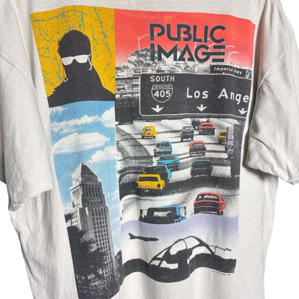 Vintage Vintage 90s Public Image Skate Los Angeles City Graphic Tee Size US XL / EU 56 / 4 - 3 Thumbnail
