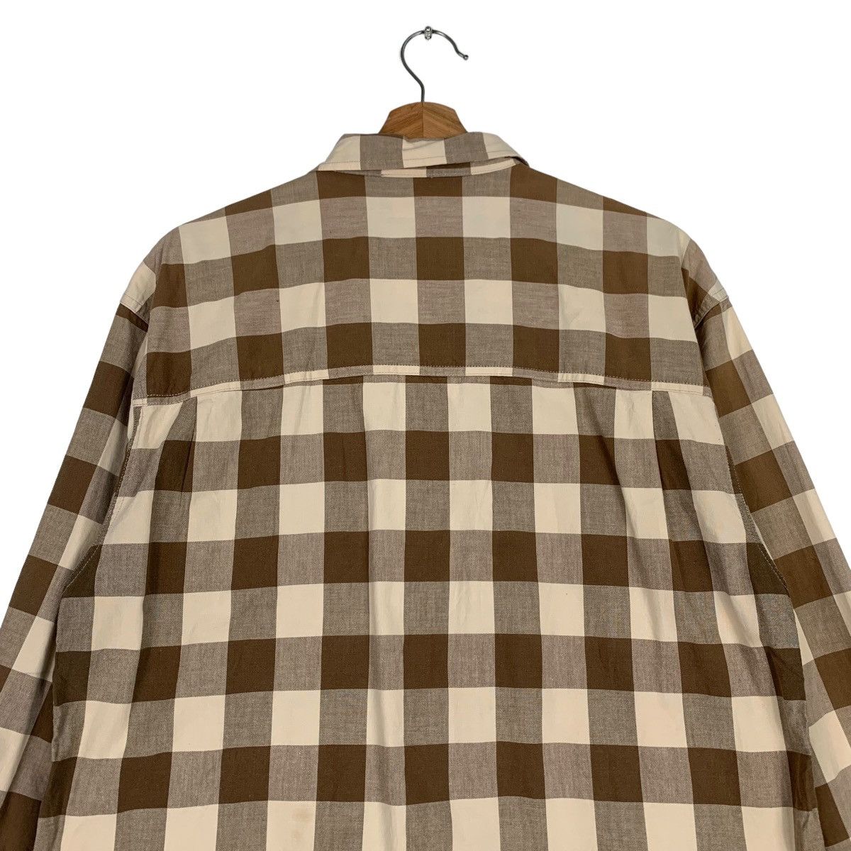 Japanese Brand BEARSURFBOARDS Checked Collared Jacket #0388-C18 Size US M / EU 48-50 / 2 - 8 Thumbnail