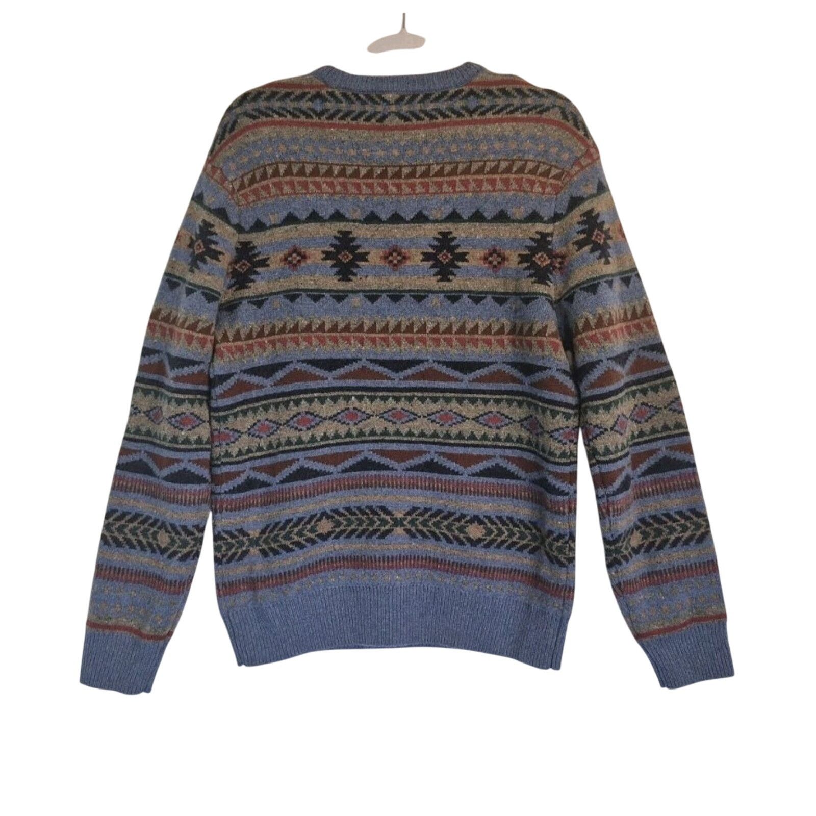Faherty Faherty Doug Good Feather Fair Isle Wool Mens Sweater Medium Size US M / EU 48-50 / 2 - 6 Thumbnail