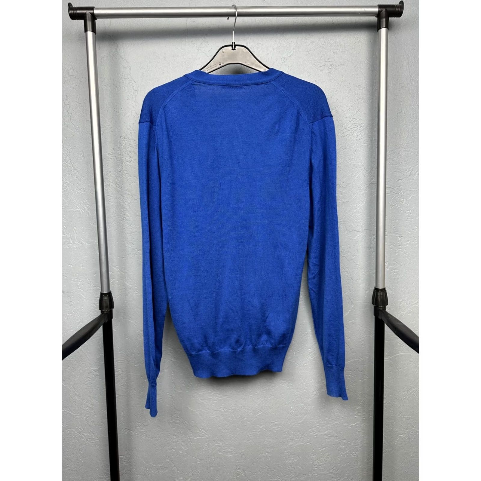 J.Lindeberg J. Lindeberg Mens Merino Wool Cardigan Jumper Sweater Size L Blue Womens Mens Size US L / EU 52-54 / 3 - 6 Thumbnail