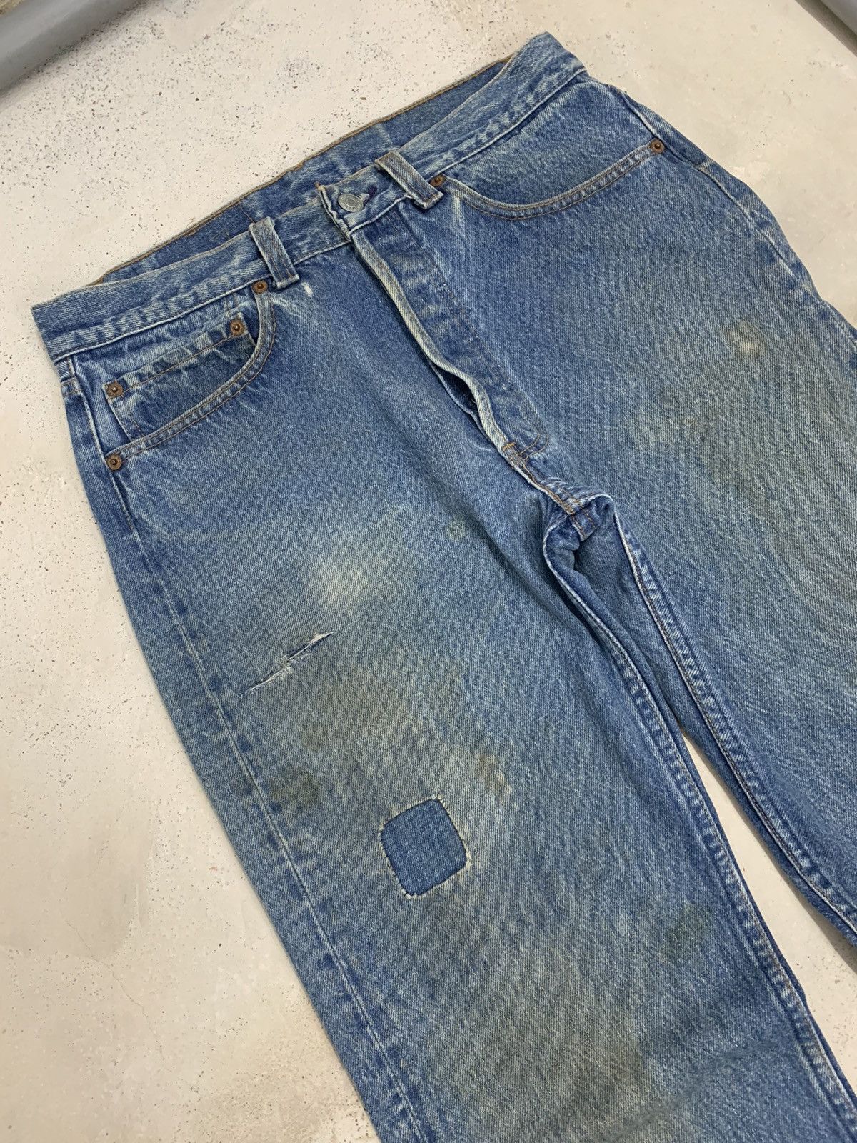 Levi's Levis 501 Vintage Muddy Patch Distressed Denim Size US 30 / EU 46 - 3 Thumbnail