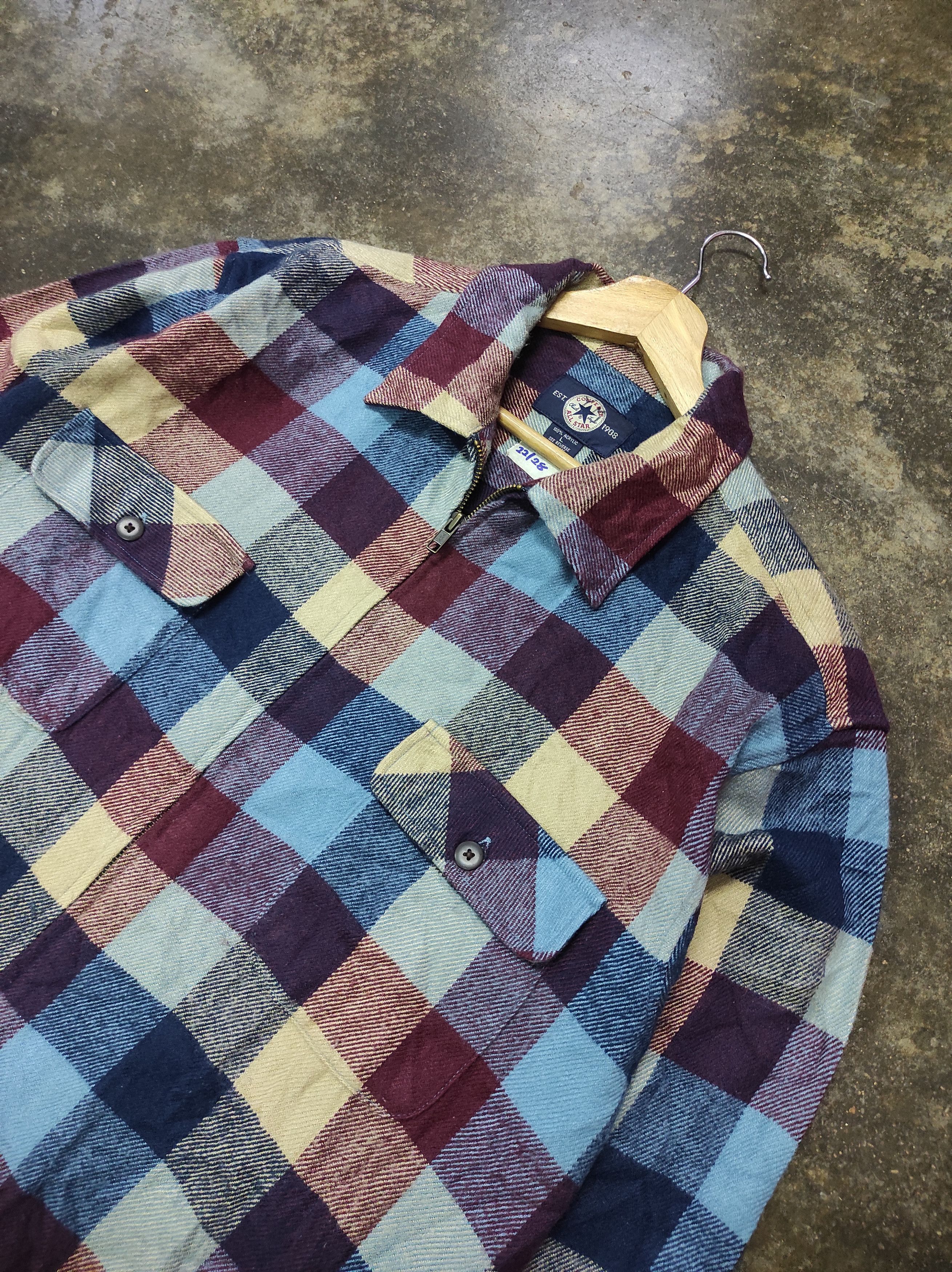Converse CONVERSE VTG PLAID JACKET WORKERS Size US L / EU 52-54 / 3 - 3 Thumbnail