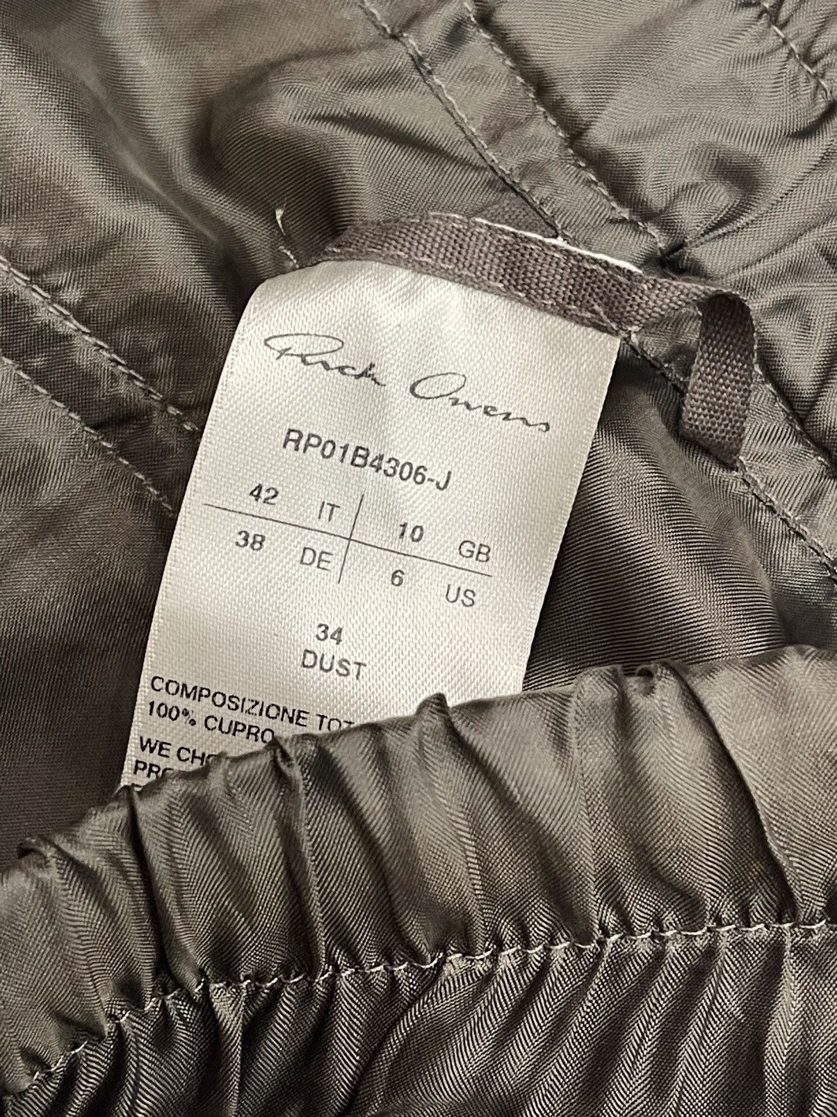 Rick Owens Rick Owens women’s cupro cargo pants Dust - EU 38 / US 6 Size 27" / US 4 / IT 40 - 4 Thumbnail