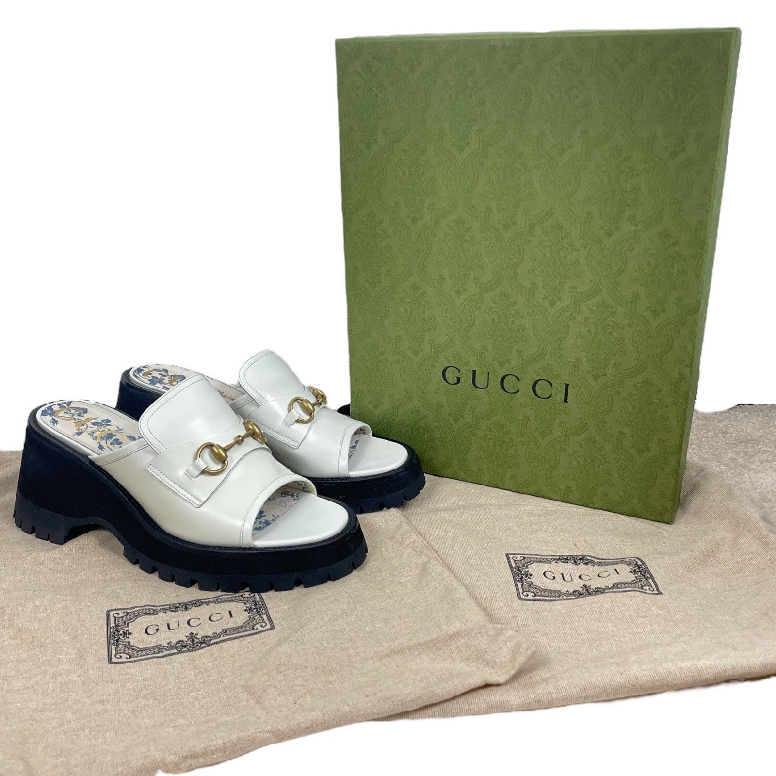 Gucci Gucci Cordovan Horsebit Open Toe Platform Slide Sandal 41 Size US 11 / IT 41 - 16 Thumbnail