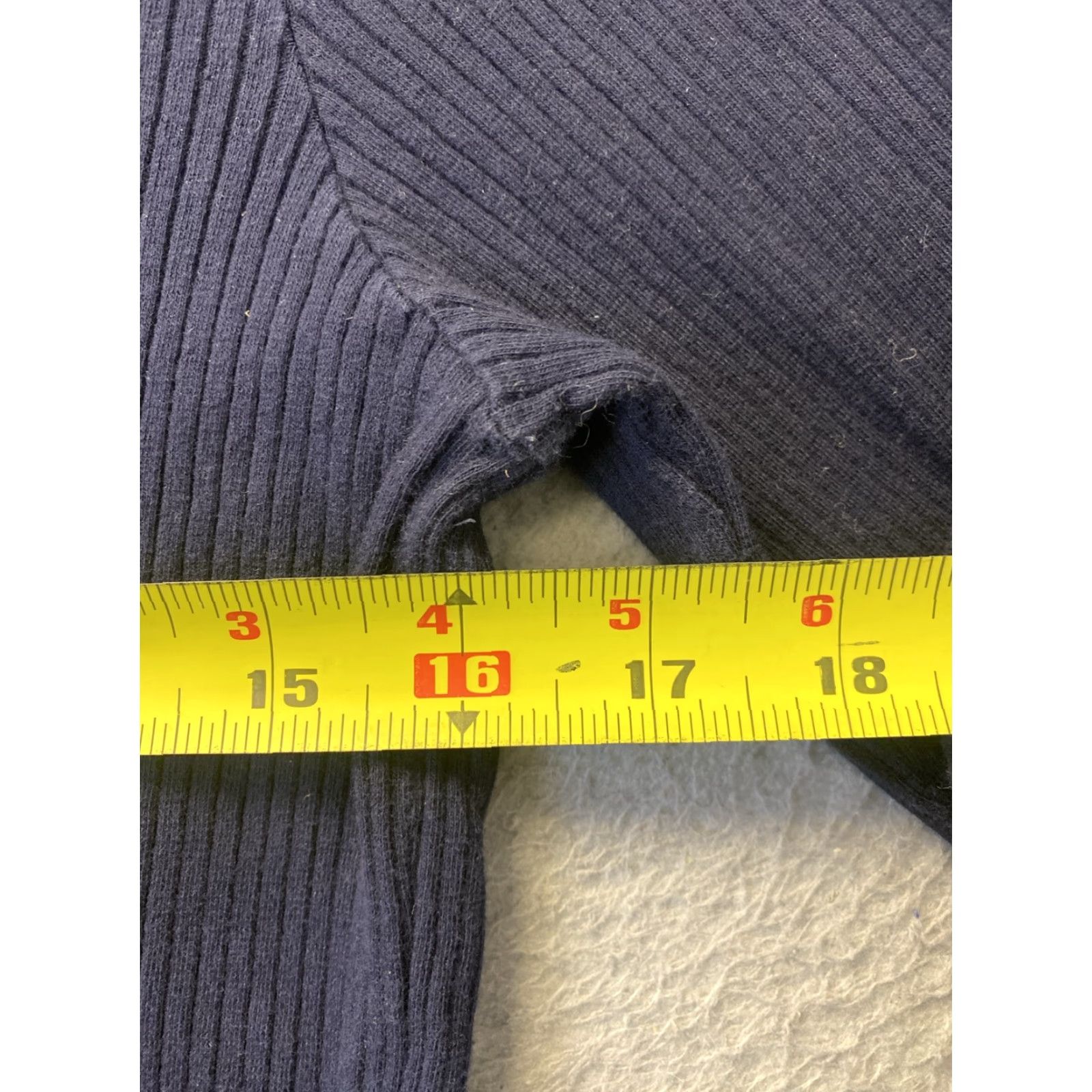 Tommy Hilfiger TOMMY HILFIGER High Neck Pullover Sweater Long Sleeve Adult Large Blue Womens Size L / US 10 / IT 46 - 4 Thumbnail