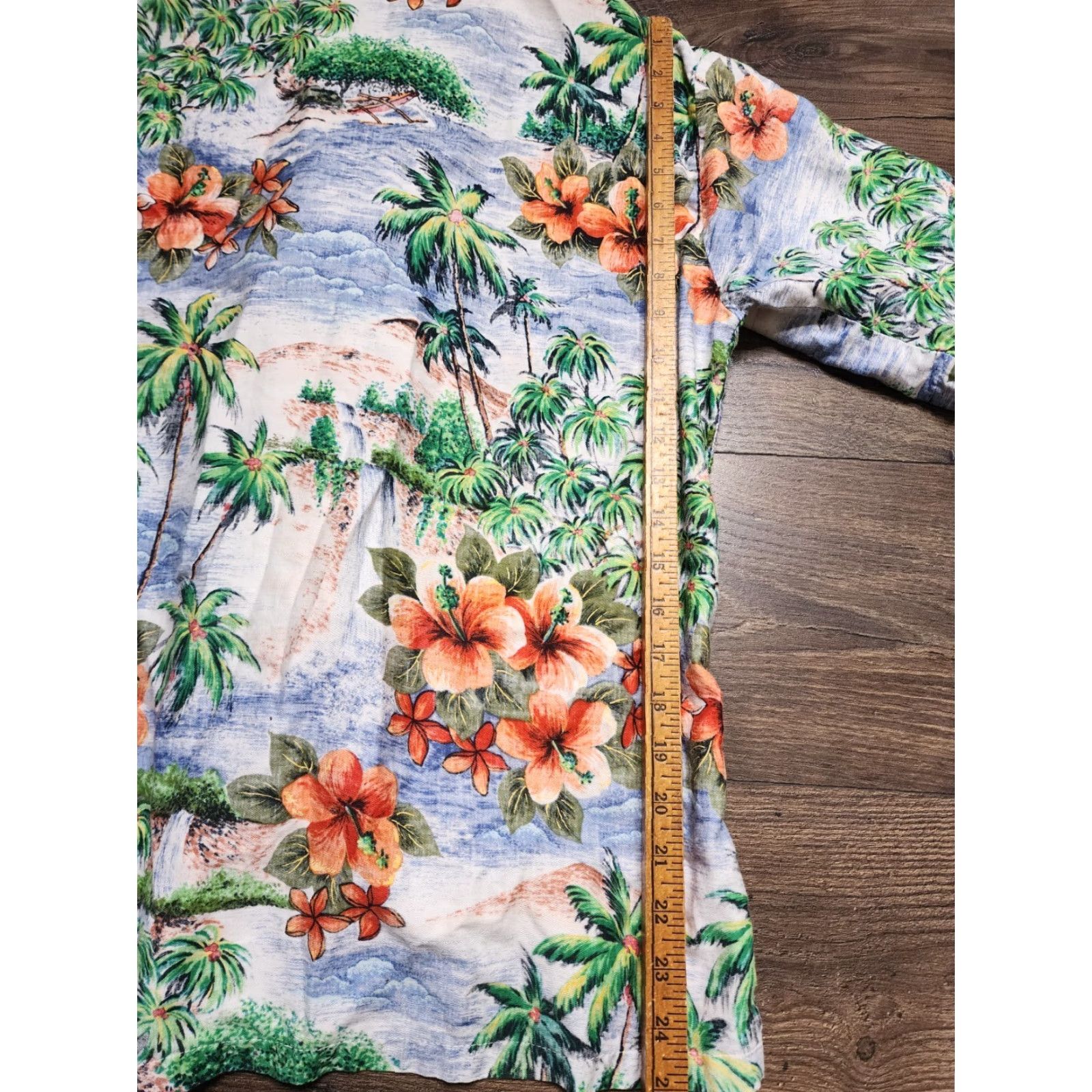 Hang Ten Vintage Hang Ten Hawaiian Shirt Men M Short Sleeve Floral Button-Up 70s Blue Size US M / EU 48-50 / 2 - 2 Thumbnail