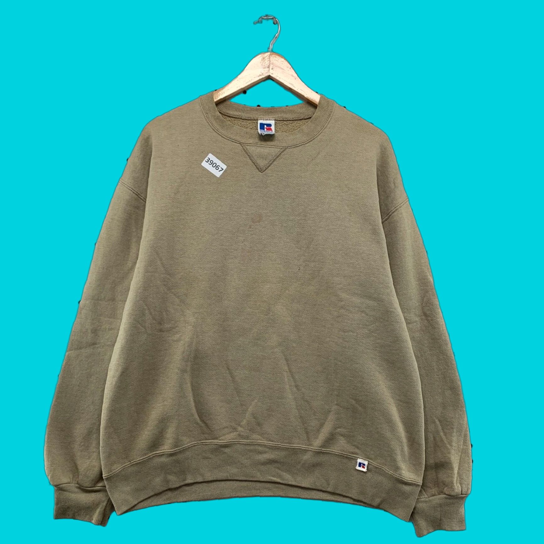 Russell Athletic VINTAGE Russell Athletic Sweatshirt Crewneck Men L Brown 90s Distress USA Sweatshirt Mens Size US L / EU 52-54 / 3 - 1 Thumbnail