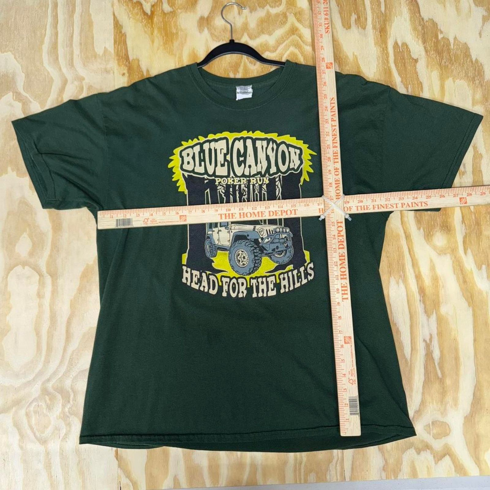 Gildan Vintage y2k blue canyon jeep poker 2000s t-shirt Size US XL / EU 56 / 4 - 3 Thumbnail