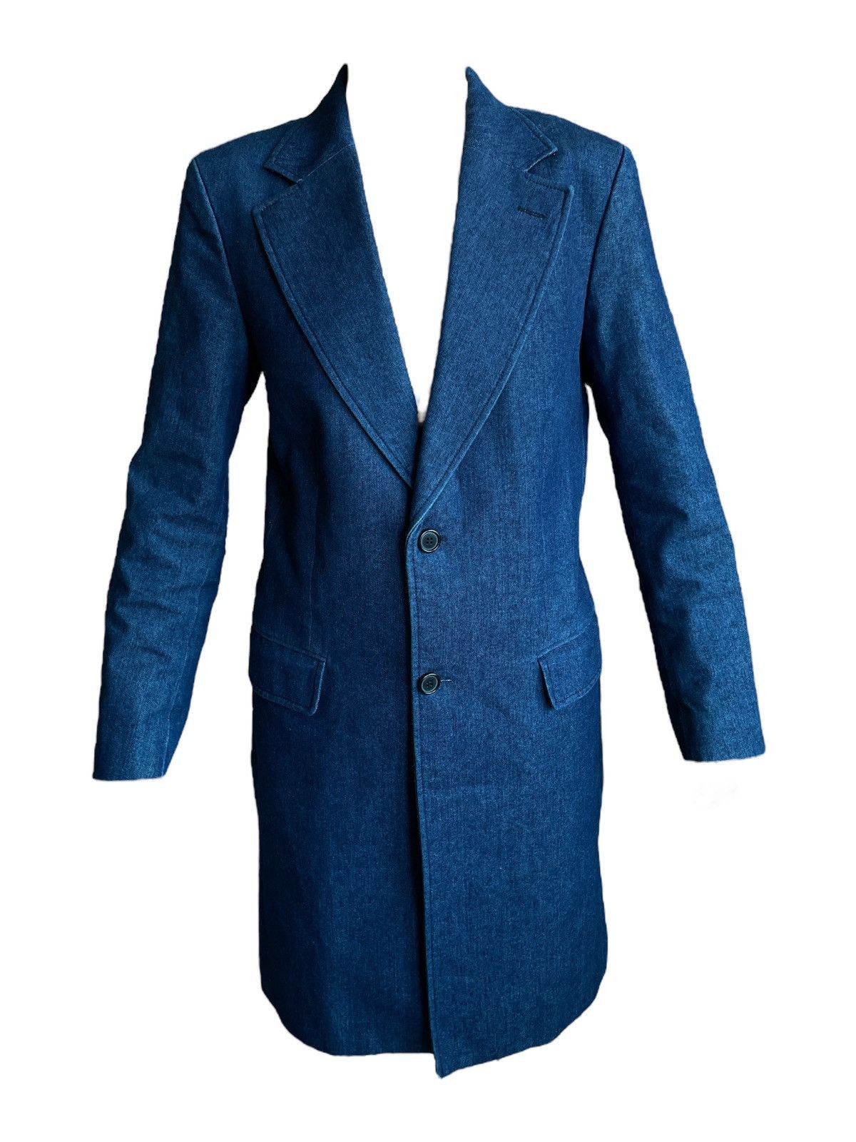 Vintage Maison Margiela 1998-99 Rare Denim Button Coat