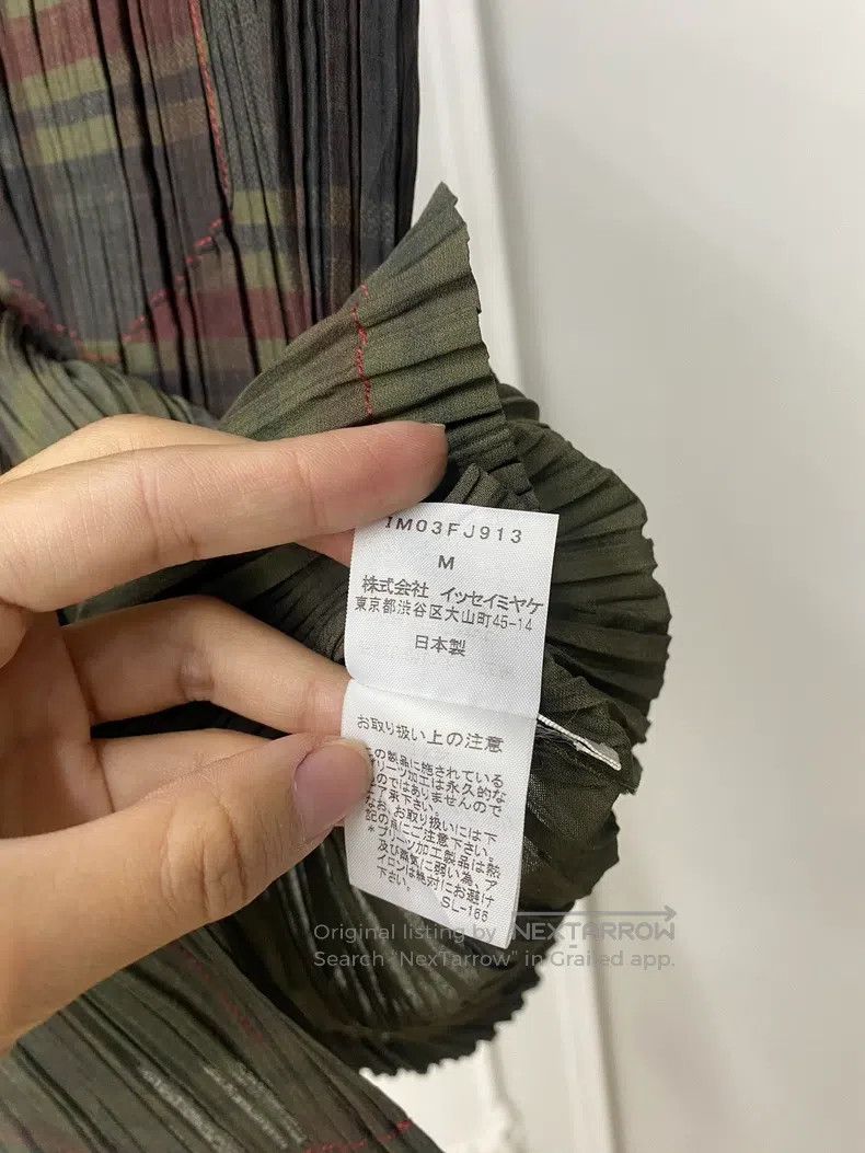 Issey Miyake Issey Miyake Pleated Plaid Top Size M / US 6-8 / IT 42-44 - 3 Thumbnail