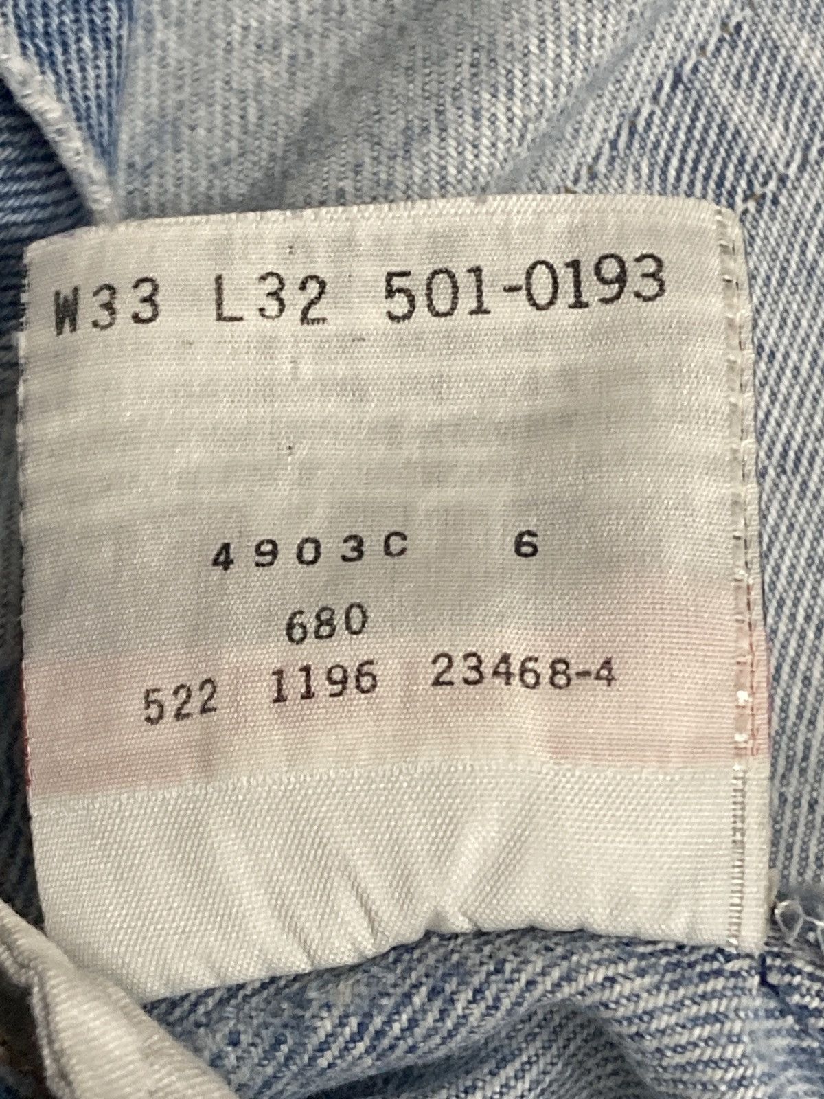 Levi's Vintage 90’s Levis 501 jeans Made in USA Size US 33 - 6 Thumbnail