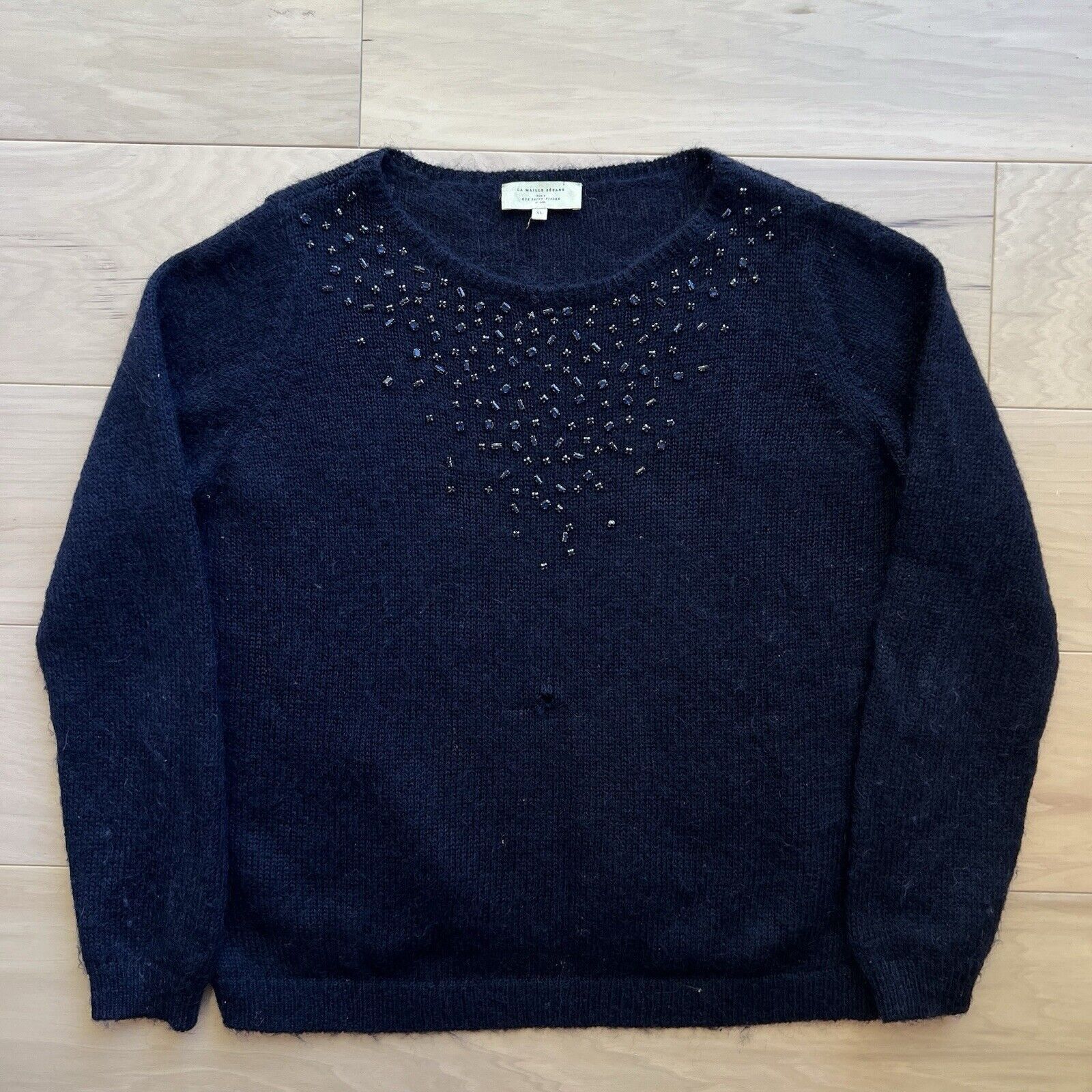 Sezane La Maille Sezane Sweater Women's XL Blue Mohair Wool Size XL / US 12-14 / IT 48-50 - 2 Thumbnail