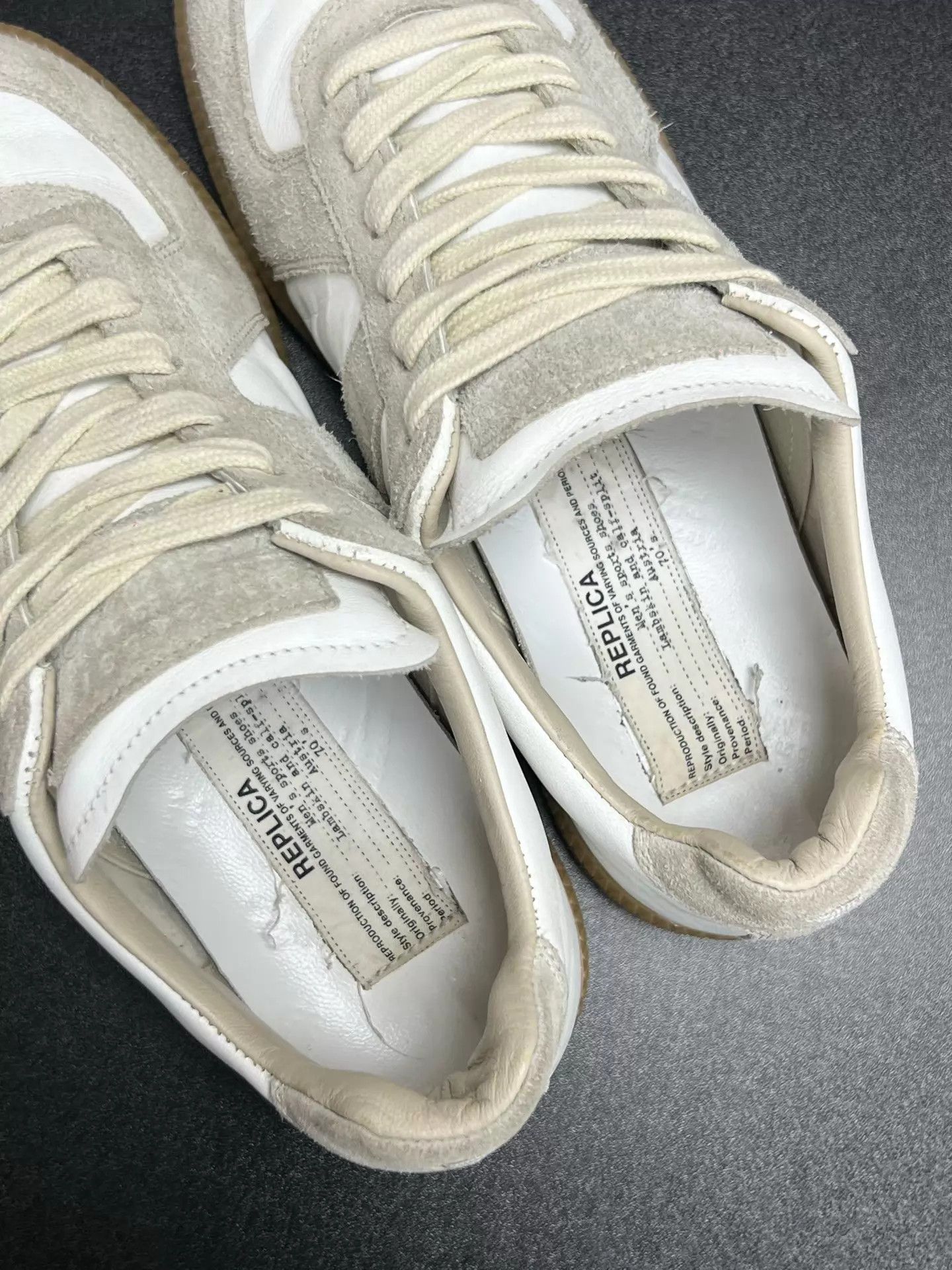 Maison Margiela Maison Margiela Replica Low Top Gray/White 36 Like New Size US 5.5 / IT 35.5 - 4 Thumbnail