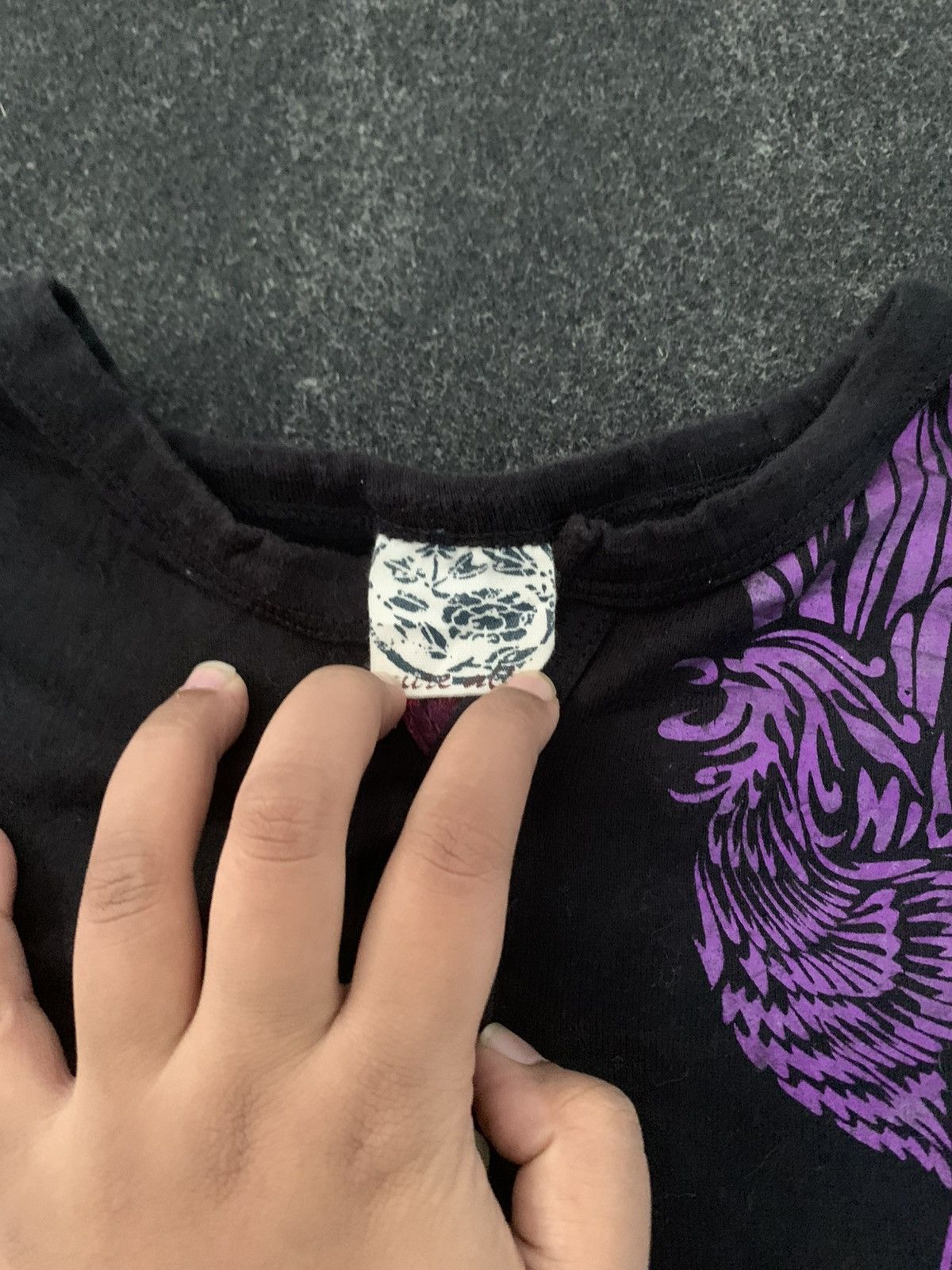 Japanese Brand Y2k Japanese Style Phoenix/Hō-ō Graphic Henley T-Shirt Size US L / EU 52-54 / 3 - 6 Thumbnail