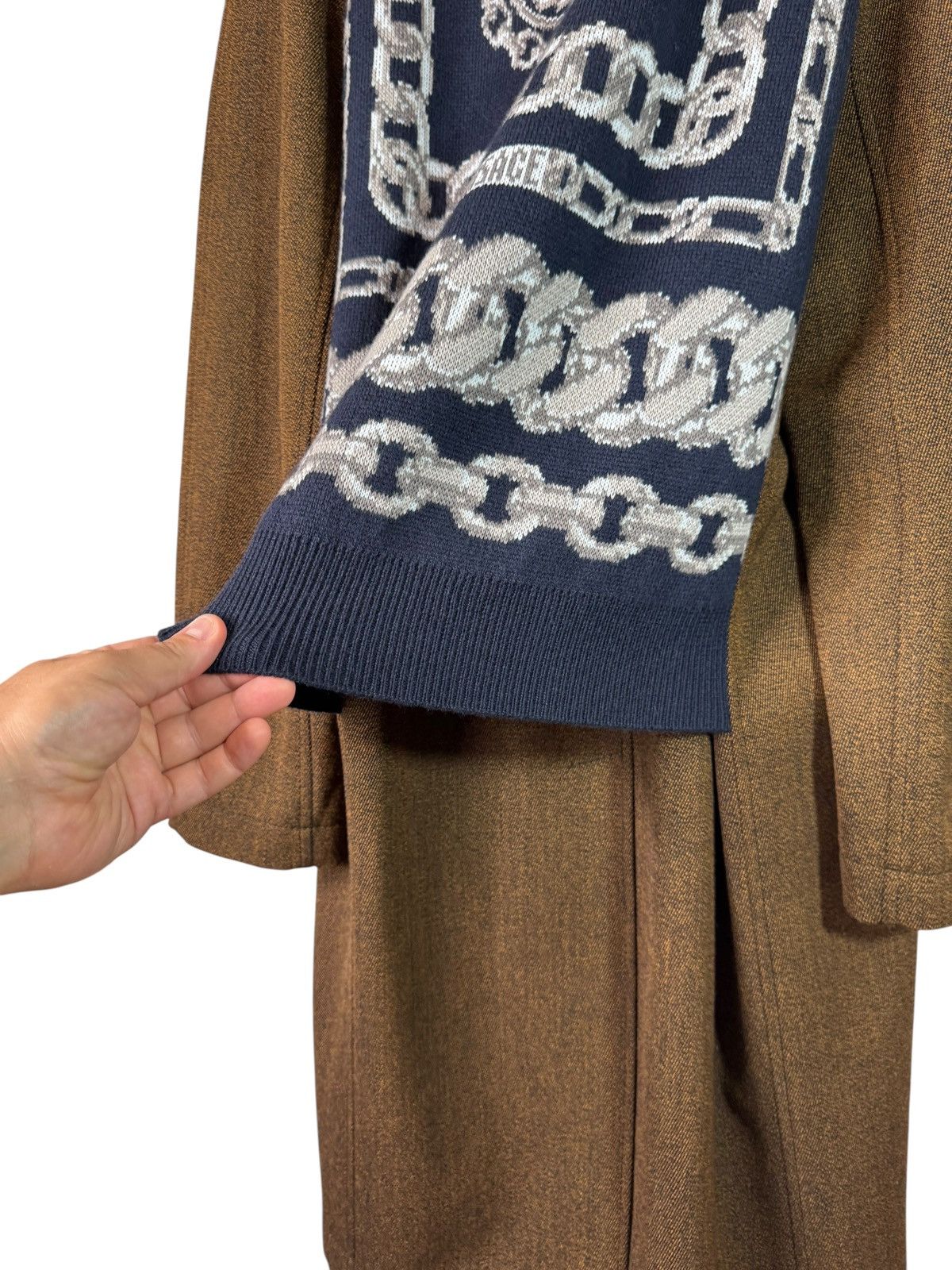 Versace Versace Men’s Brown Coat with Medusa Details Size 48 IT Size US M / EU 48-50 / 2 - 2 Thumbnail