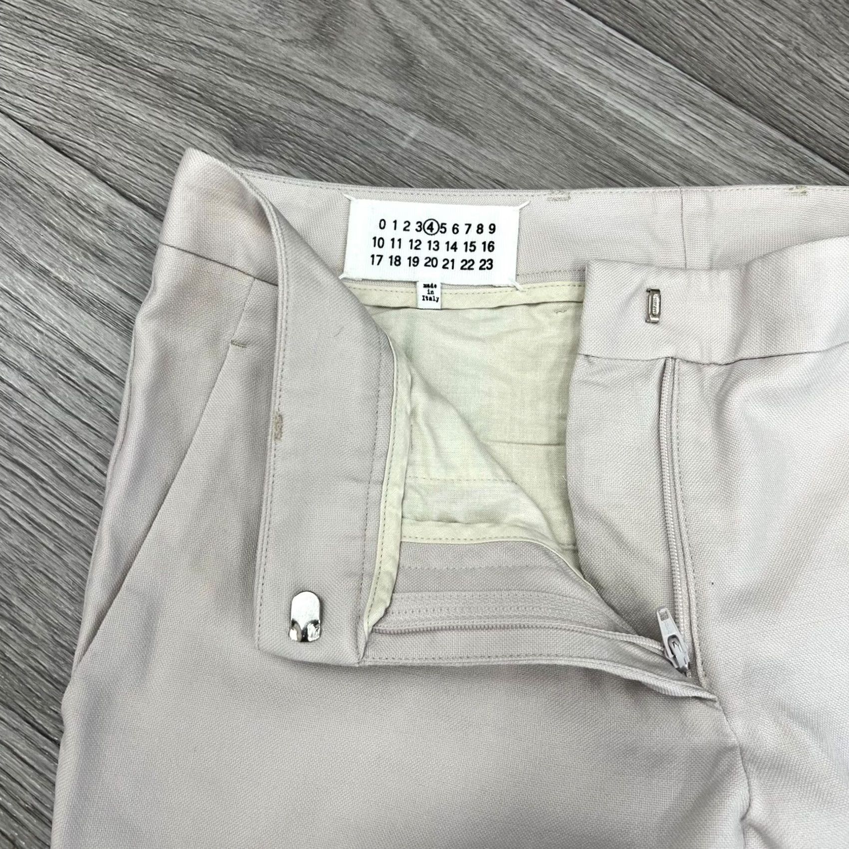 Maison Margiela Maison Margiela Wool Pants Trousers Women Size IT40 S Wool Dress Pants Light gray"} Size 28" / US 6 / IT 42 - 4 Thumbnail