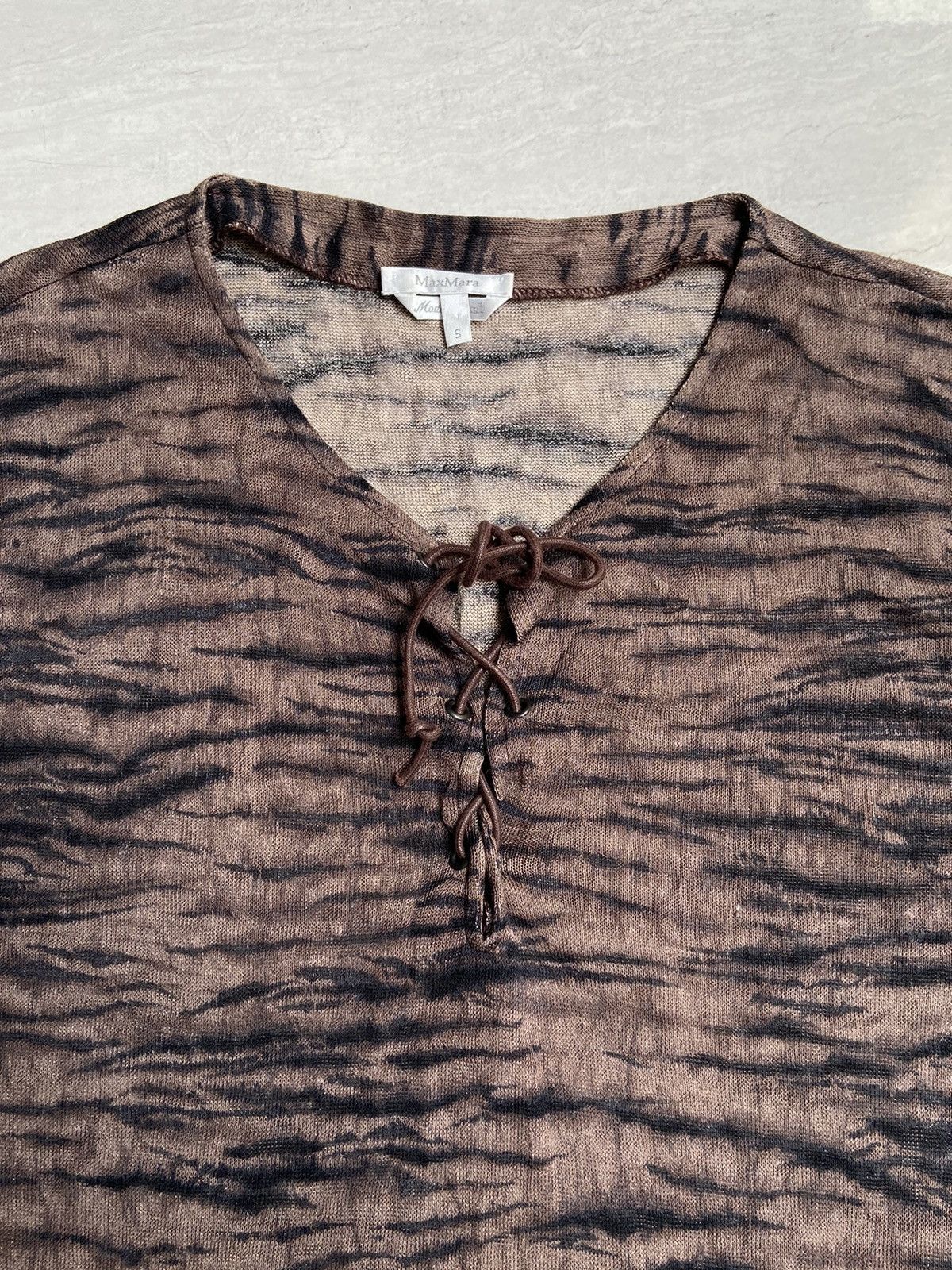 Max Mara MAX MARA Patterned Dress Size S / US 4 / IT 40 - 4 Thumbnail