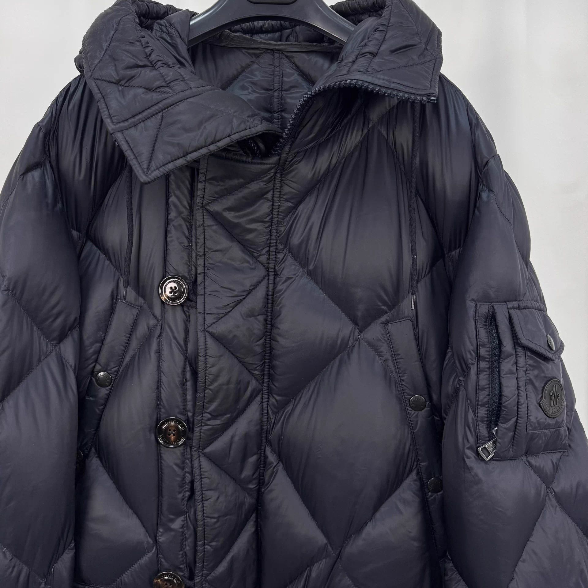 Moncler Moncler Edwin quilted logo puffer jacket size 4 98 new Size S / US 4 / IT 40 - 3 Thumbnail