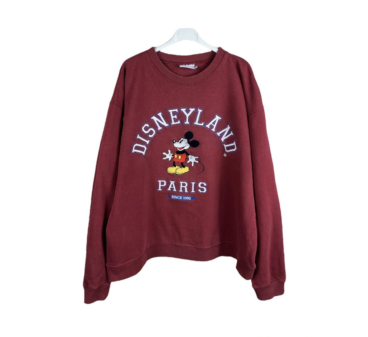 Disney × Vintage Vintage 90s Disneyland Paris distressed sweatshirt cropped Size US L / EU 52-54 / 3 - 1 Thumbnail