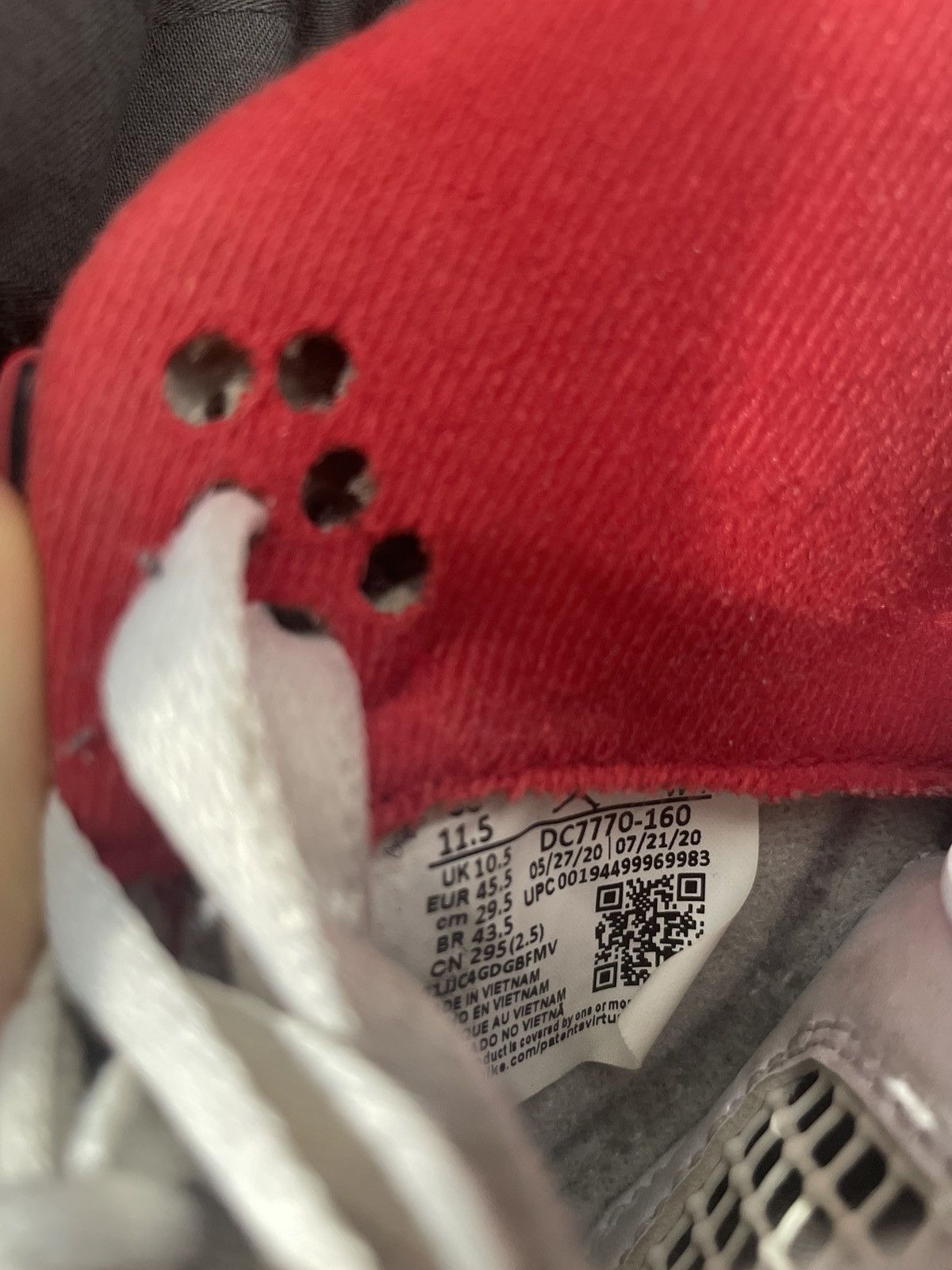 Jordan Brand Jordan 4 Fire Red Size US 11.5 / EU 44-45 - 9 Thumbnail