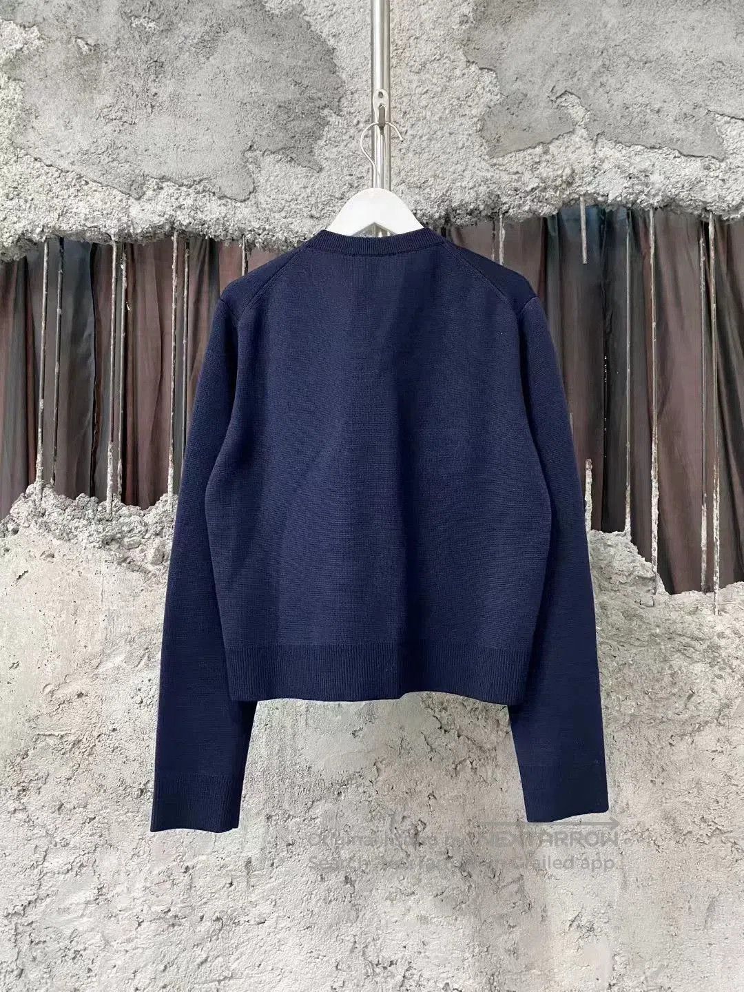 Gucci blue logo wool cardigan by gucci. Size US M / EU 48-50 / 2 - 2 Thumbnail