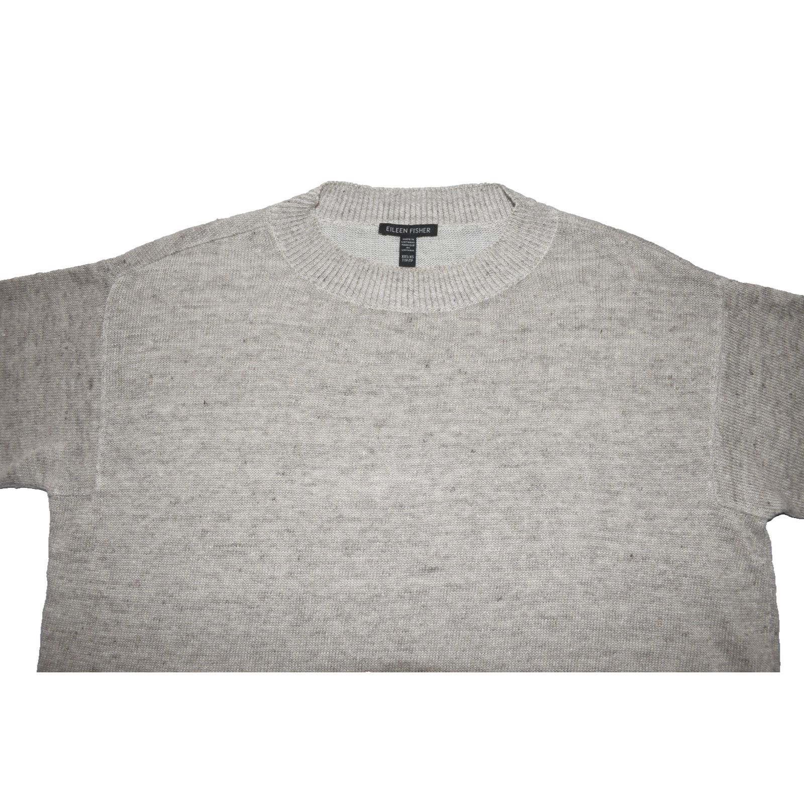 Eileen Fisher NEW EILEEN FISHER Organic Linen Crew Neck Sweater Sz XXS/XS Size XS / US 0-2 / IT 36-38 - 5 Thumbnail
