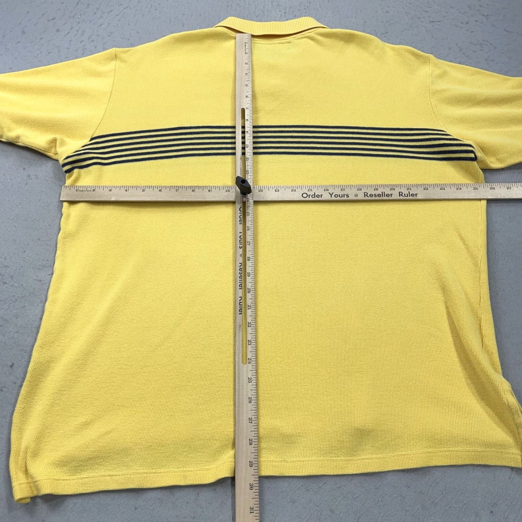 Vintage VINTAGE Polo Sport Shirt Mens XL Yellow Striped 90s Polo Sport Logo Cotton Knit Short Sleeve Casual Golf Size US XL / EU 56 / 4 - 7 Thumbnail
