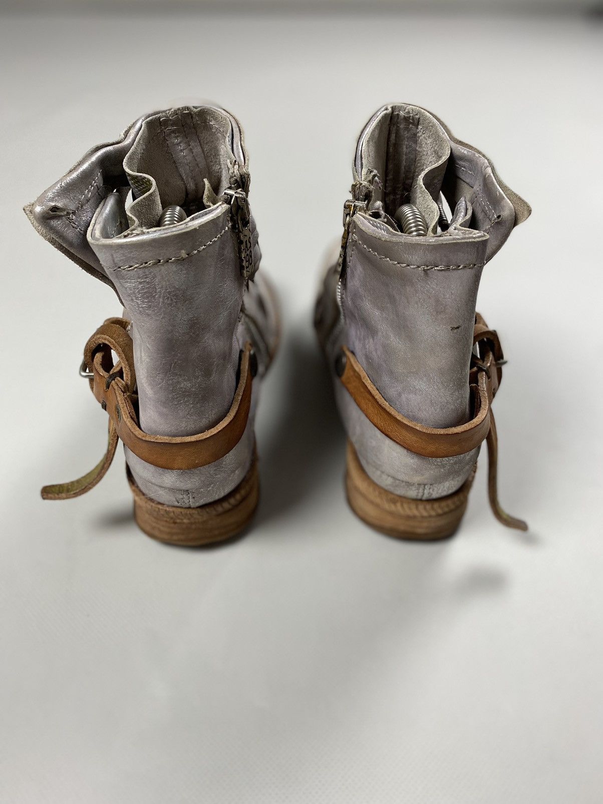 A.S.98 A.S. 98 ladies avant-garde ankle combat boots shoes size 37 Size US 7 / IT 37 - 18 Thumbnail