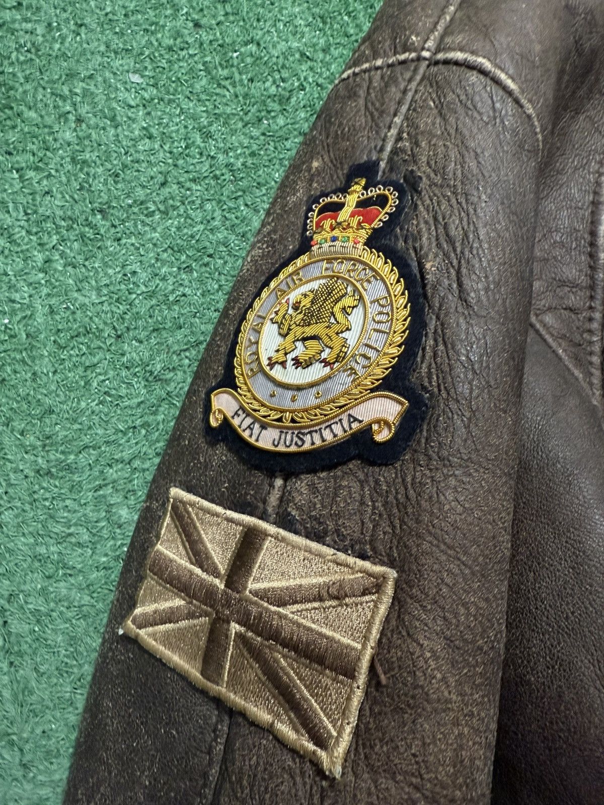Leather British Air Force Leather Jacket Vintage G-1 Military Size US XXL / EU 58 / 5 - 4 Thumbnail