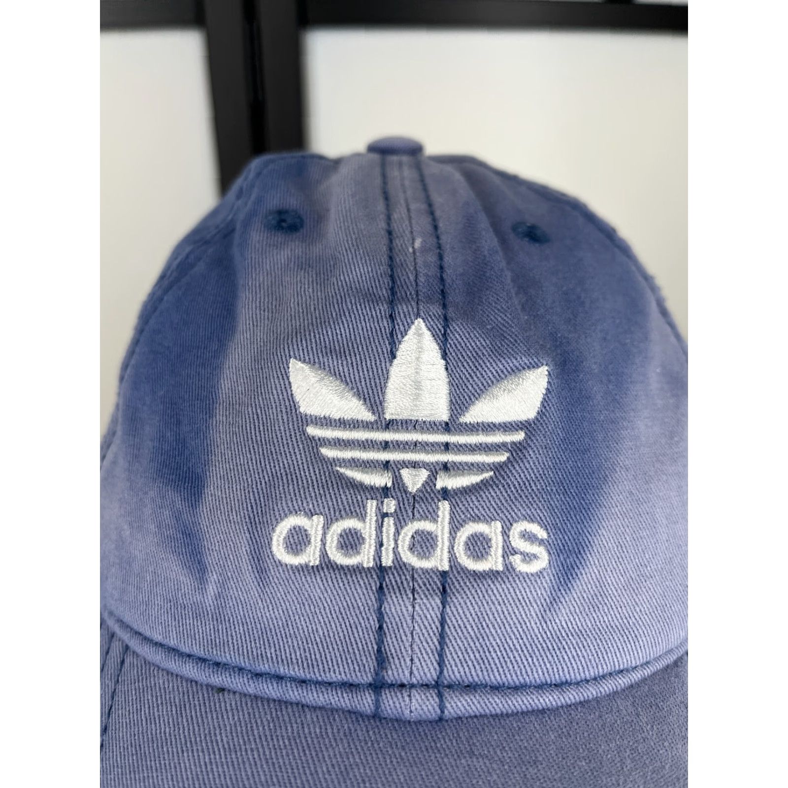 Adidas Adidas Hat Cap Strap Back Womens One Size Blue Denim Embroidered Cotton Twill Size ONE SIZE - 2 Thumbnail