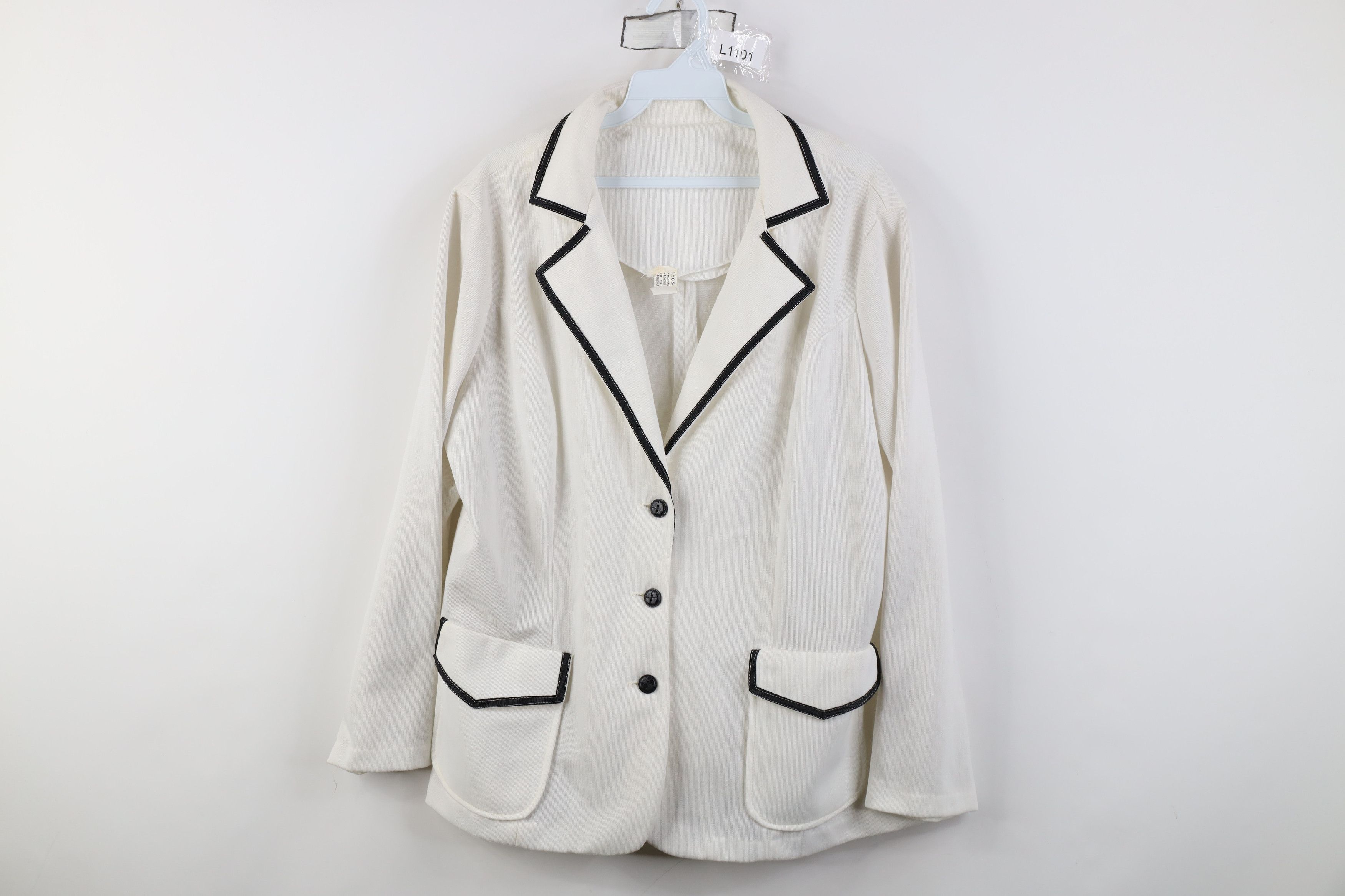 Vintage Vintage 60s 70s Streetwear Button Suit Coat Blazer Jacket Size L / US 10 / IT 46 - 1 Thumbnail