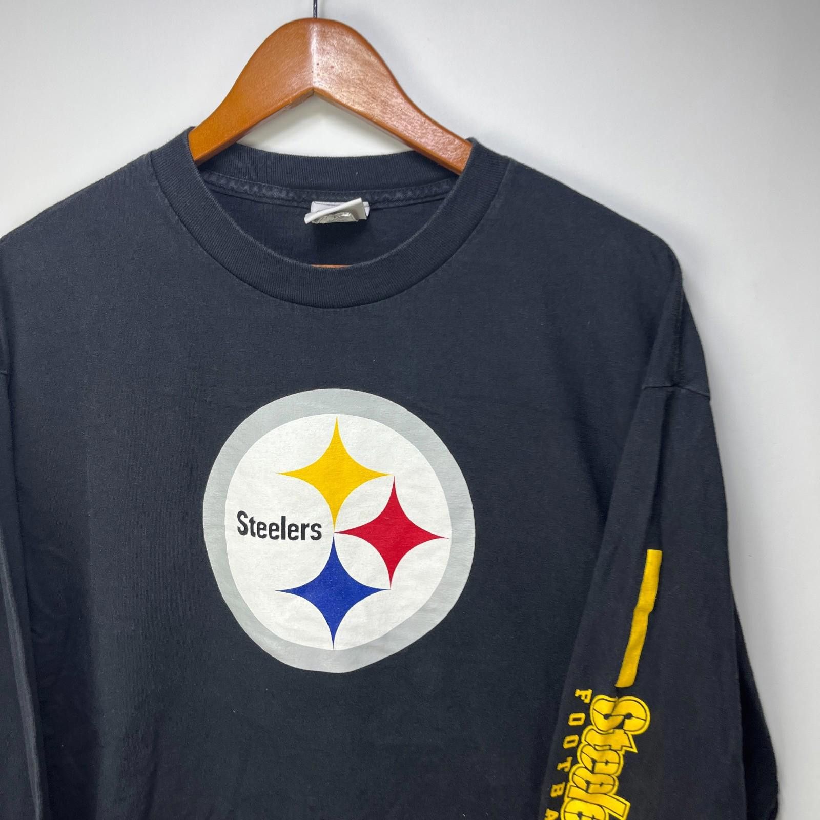 Reebok Vintage Pittsburgh Steelers NFL Long Sleeve Shirt XL Size ONE SIZE - 2 Thumbnail