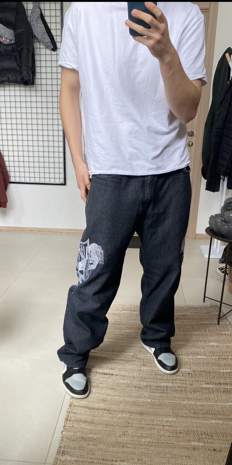 Vintage Vintage Tapout Rap Jeans Big Logo y2k Pants Baggy Skull Men Size US 38 / EU 54 - 2 Thumbnail
