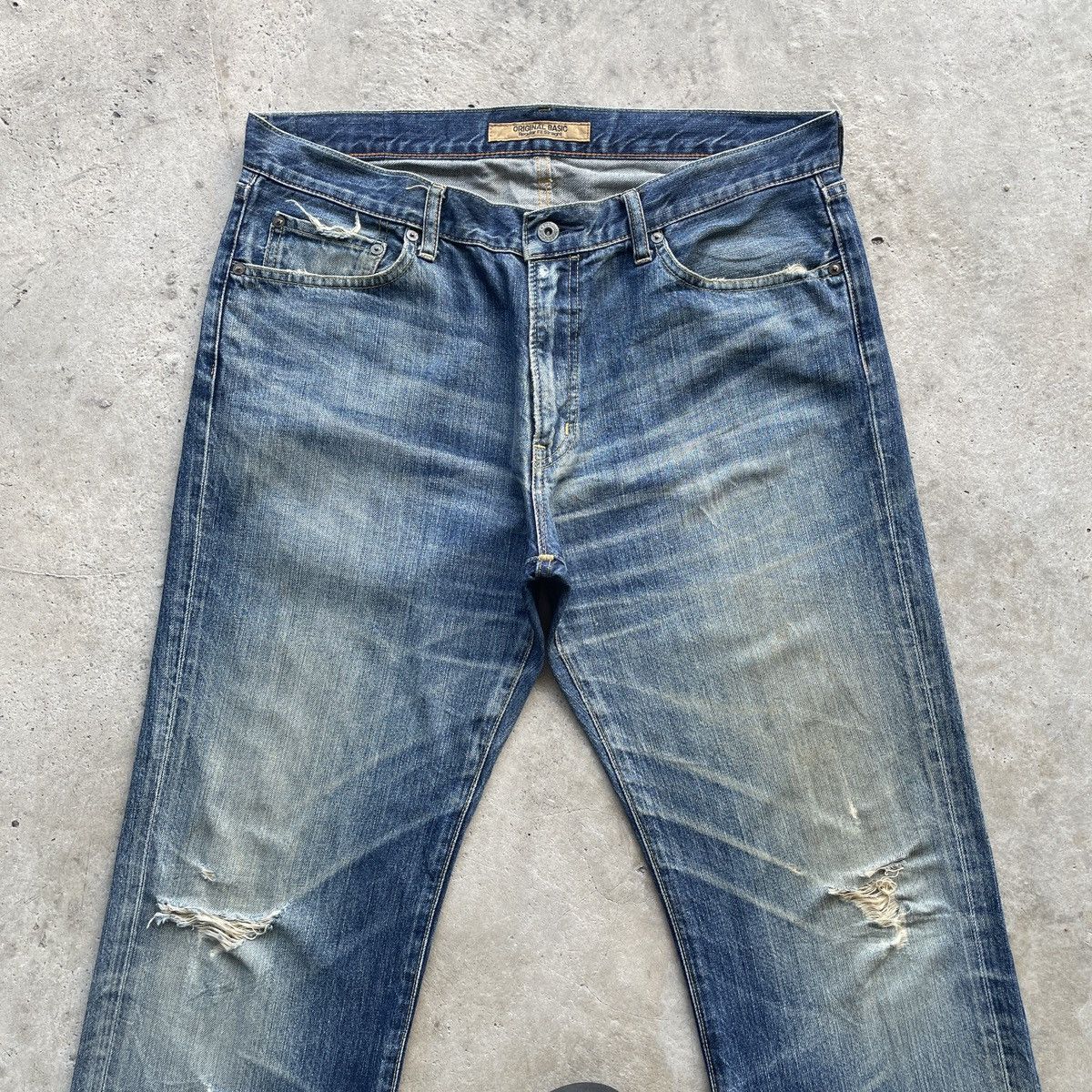 Japanese Brand × Jean × Vintage Vintage Japanese Distressed Rusty Jeans Faded Pants W36x30 Size US 36 / EU 52 - 3 Thumbnail