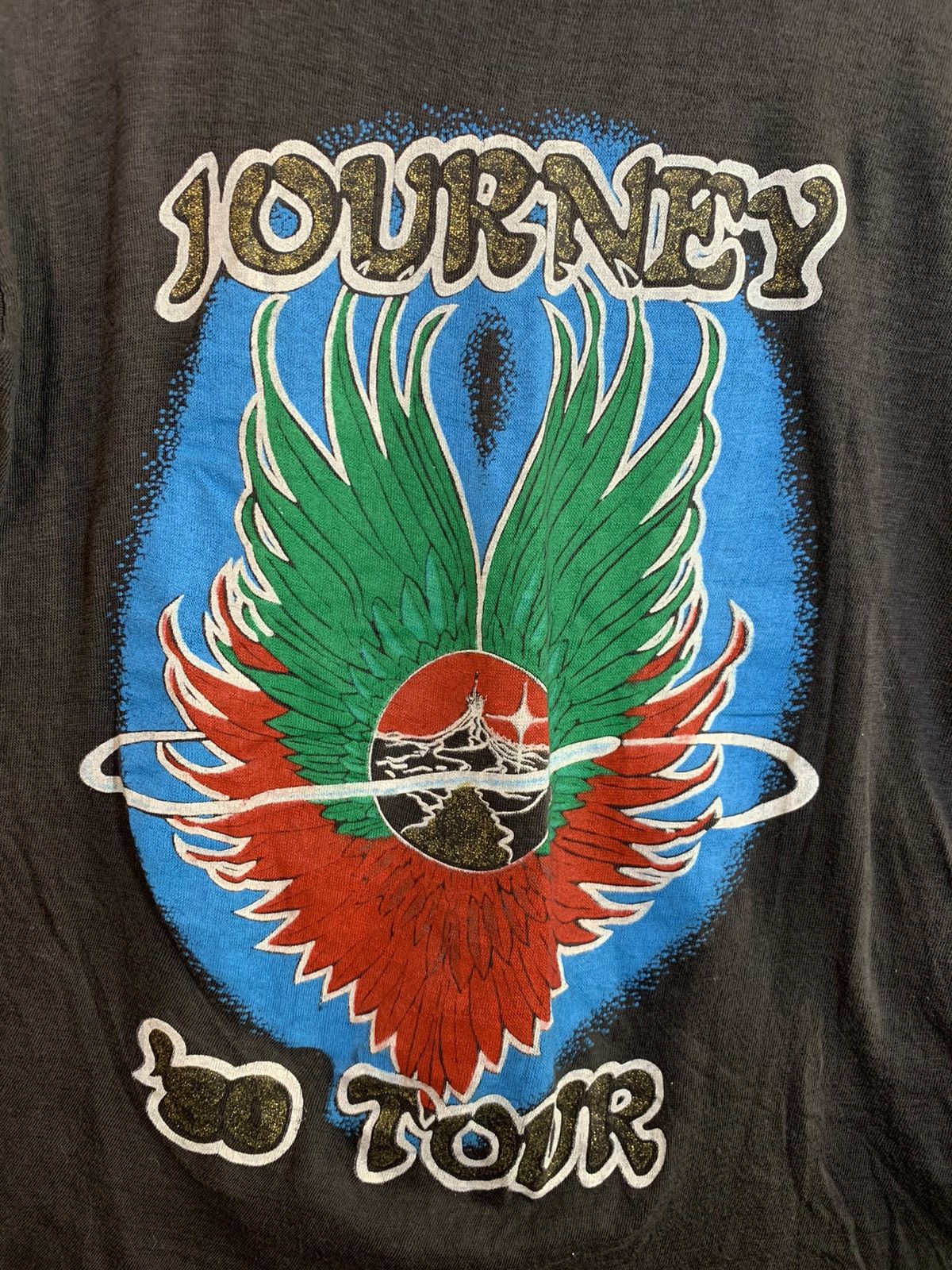 Band Tees × Vintage *RARE* Vintage 1980 Journey Single Stitch Tour Band T-Shirt Size US S / EU 44-46 / 1 - 3 Thumbnail